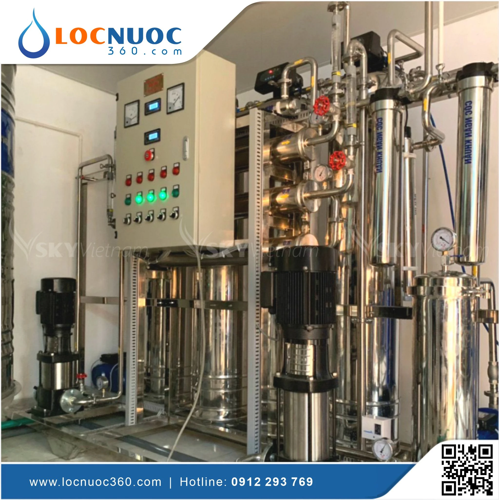 Máy lọc nước RO 2000lit cho Dược phẩm KN2000 4 Máy lọc nước RO 2000lit cho Dược phẩm KN2000
