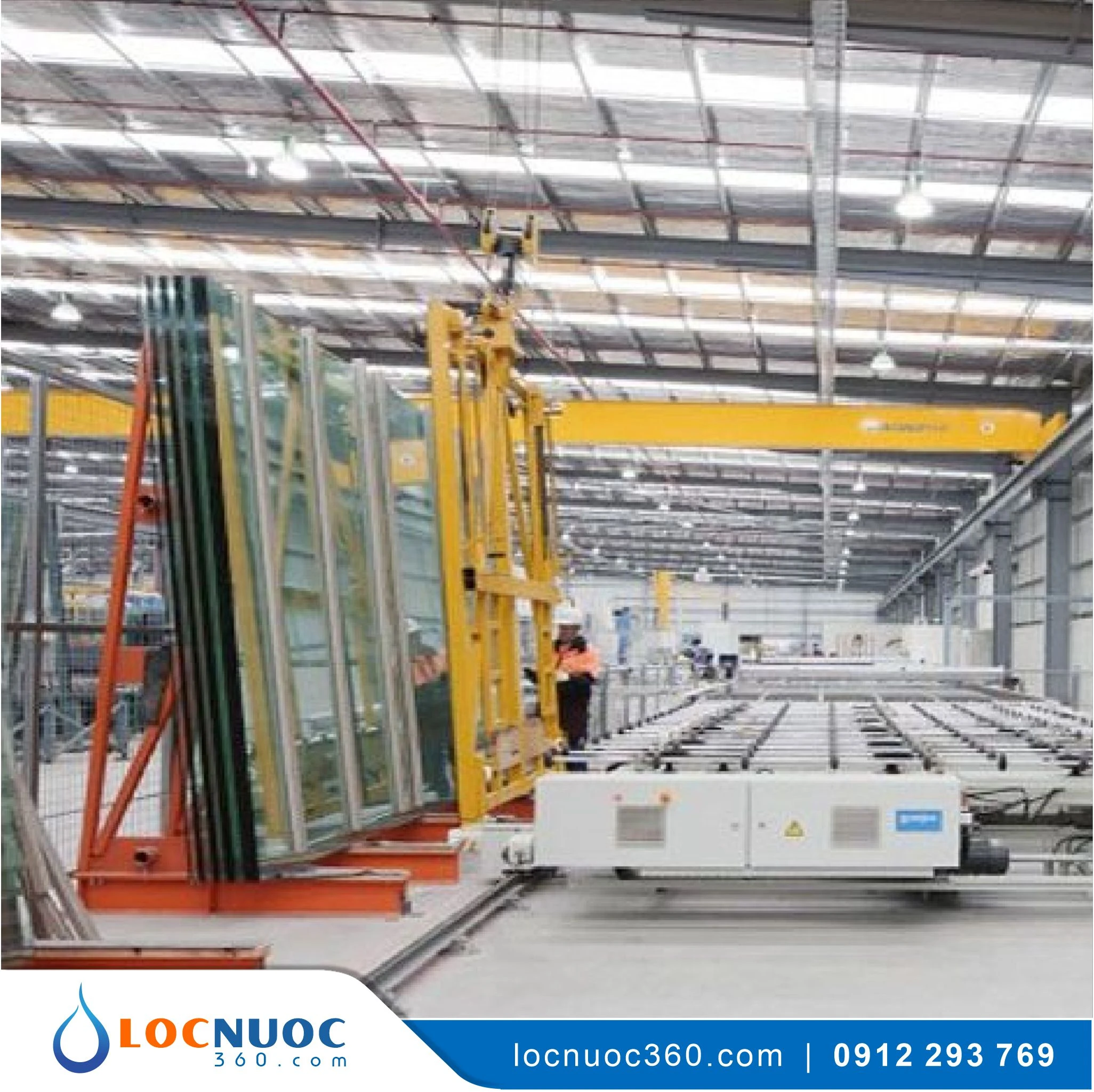 Hệ thống làm mềm nước cho Nhà máy sản xuất gương kính