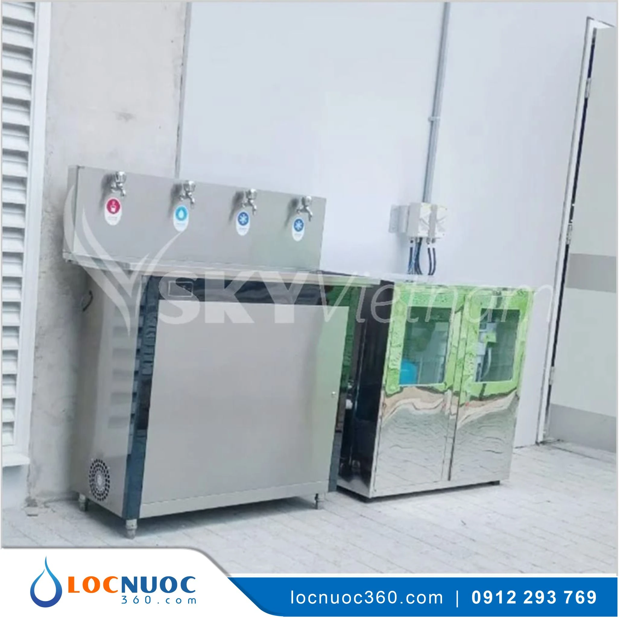 Máy lọc nước RO 80lit 04 vòi cho Bệnh viện KN80-4 3 Máy lọc nước RO 80lit 04 vòi cho Bệnh viện KN80-4