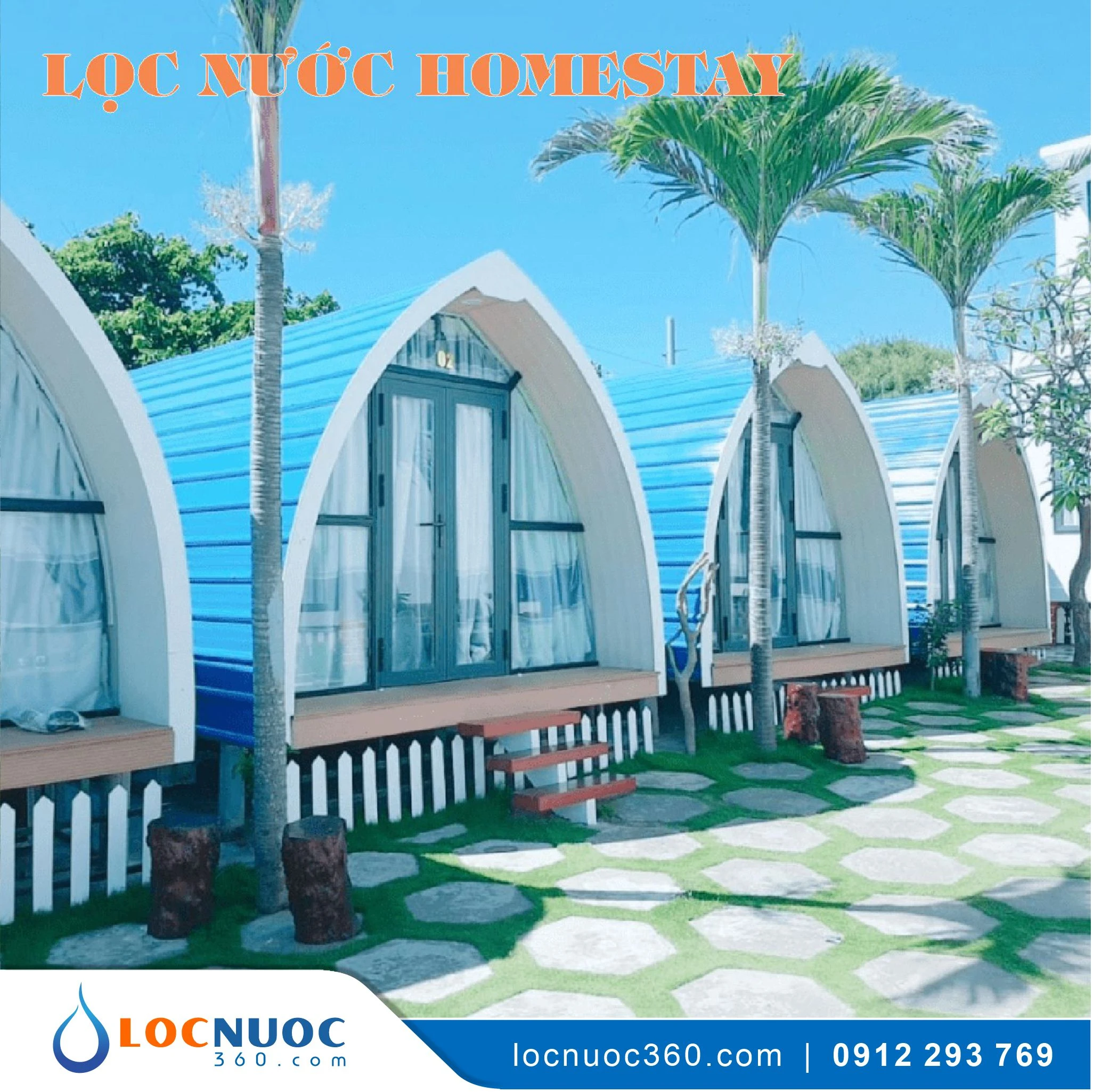 Hệ thống lọc tổng sinh hoạt 4m3 cho Homestay