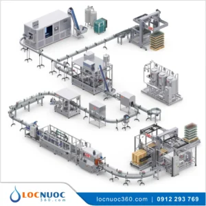 Hệ thống lọc thô 30m3 sản xuất nước Giải khát