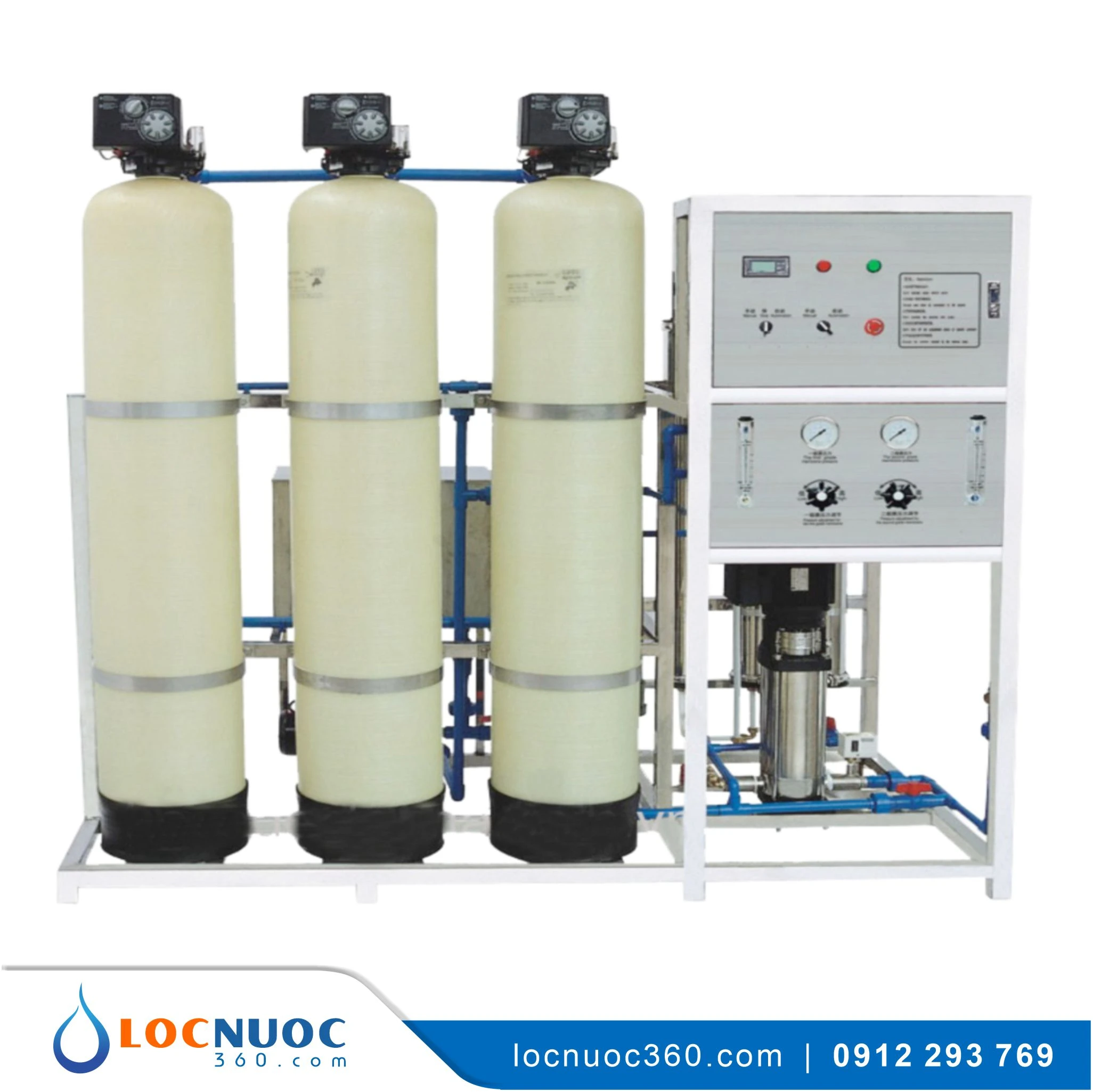 Máy lọc nước RO Tinh khiết 250lit cho sản xuất nước Giải khát 4 Máy lọc nước RO Tinh khiết 250lit cho sản xuất nước Giải khát