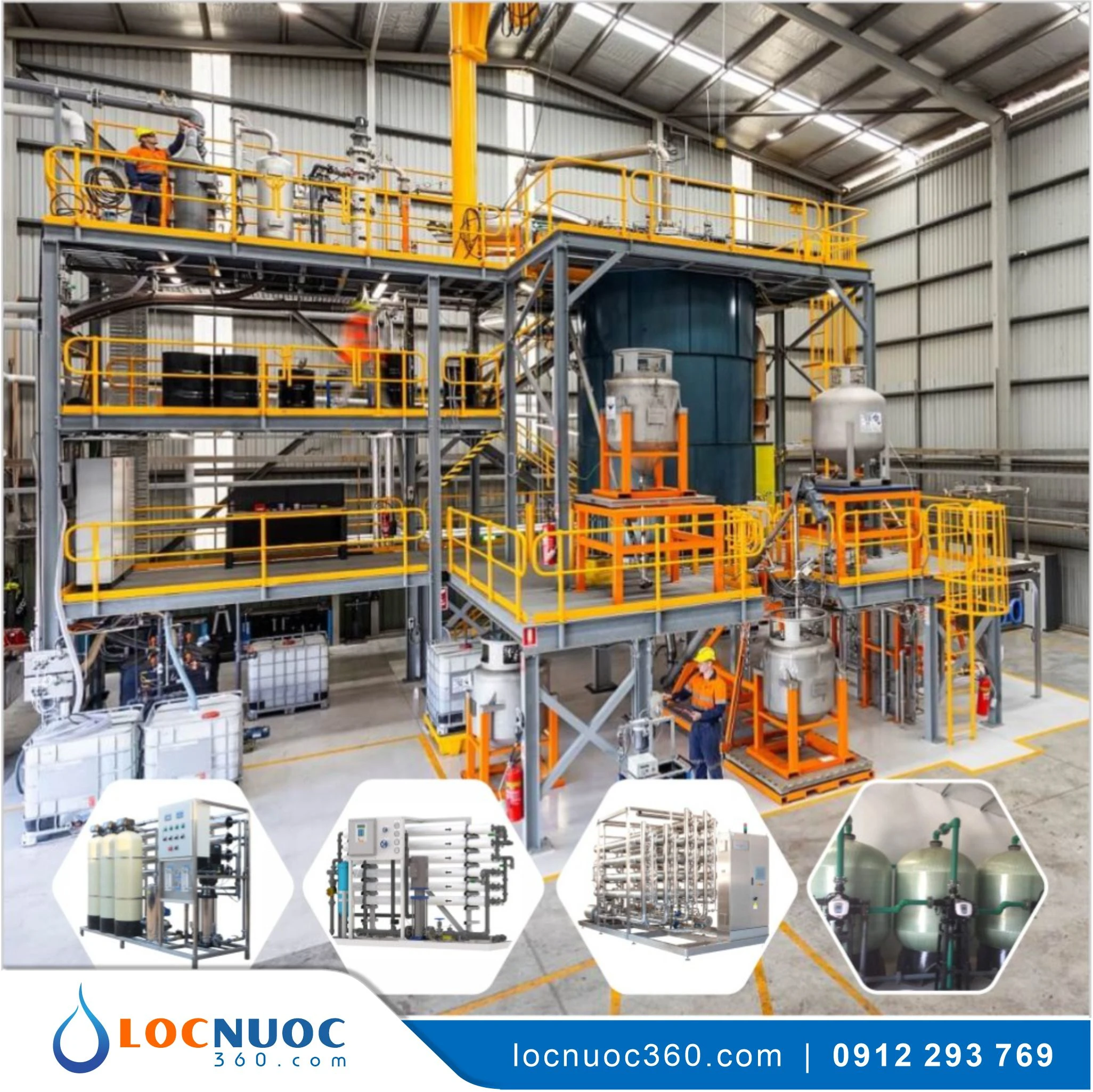 Hệ thống lọc nước tổng 7m3 sản xuất Hóa chất VSK07-LT