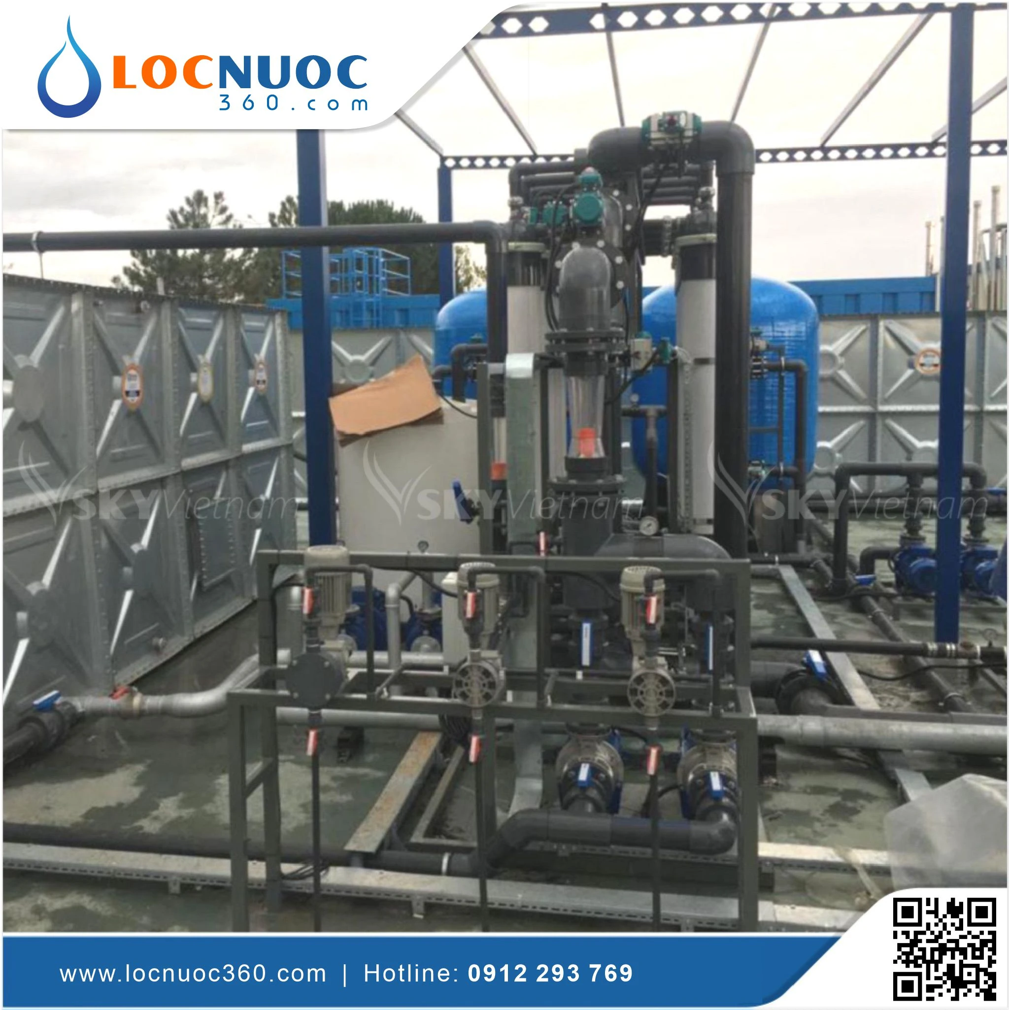 Hệ thống lọc UF Công nghiệp sản xuất Sơn nước 3 Hệ thống lọc UF Công nghiệp sản xuất Sơn nước