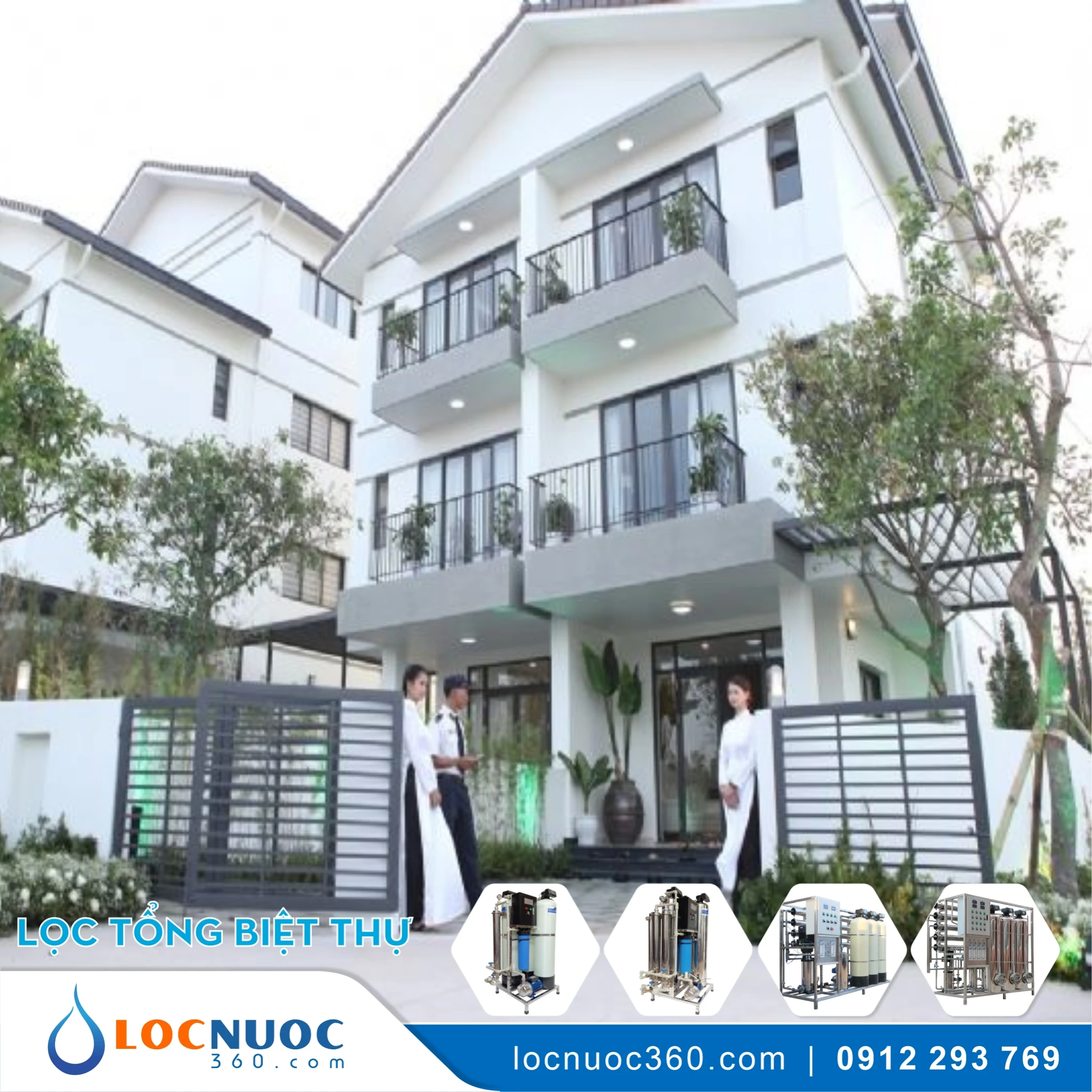 Lọc nước tổng Biệt thự Vinhomes Thăng Long – Hà Nội