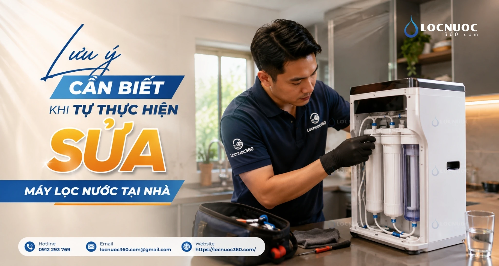 Lưu ý cần biết khi tự thực hiện sửa Máy lọc nước tại nhà