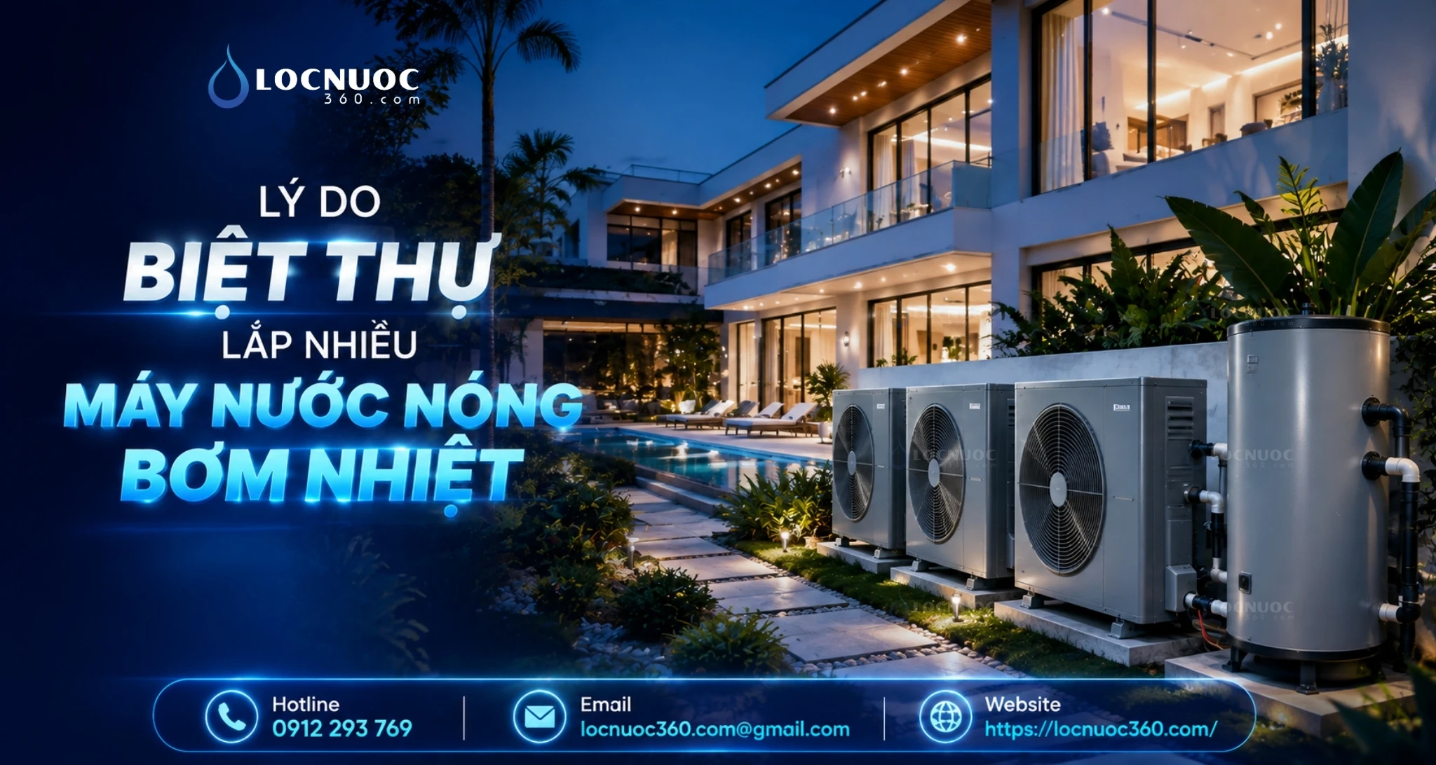 Lý do Biệt thự tại Quảng Ninh lắp nhiều Máy nước nóng Bơm nhiệt