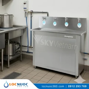 Máy lọc nước 80lit 4 vòi RO tinh khiết cho Nhà hàng, Khách sạn