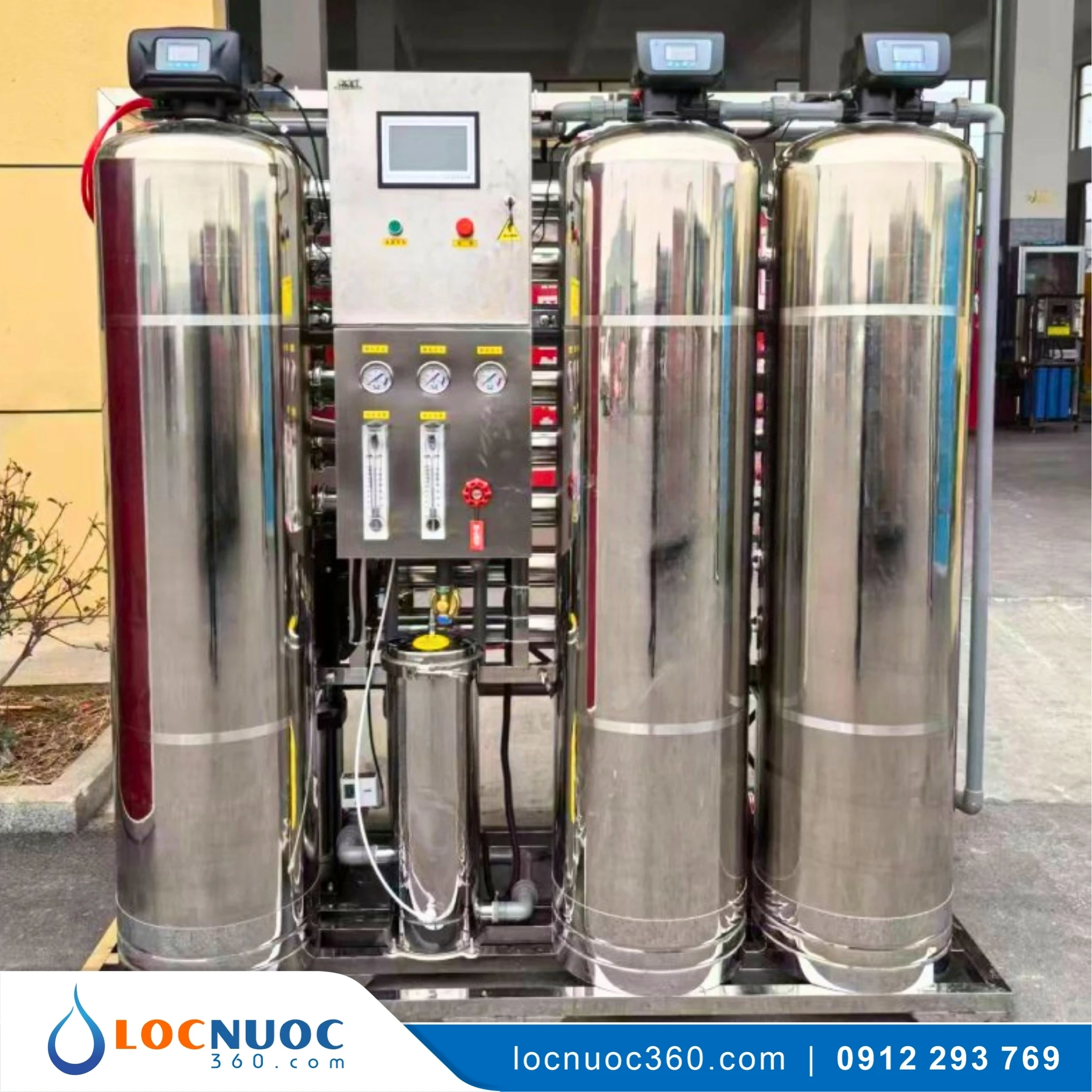 Hệ thống RO công nghiệp 1500 L/h lọc nước tinh khiết
