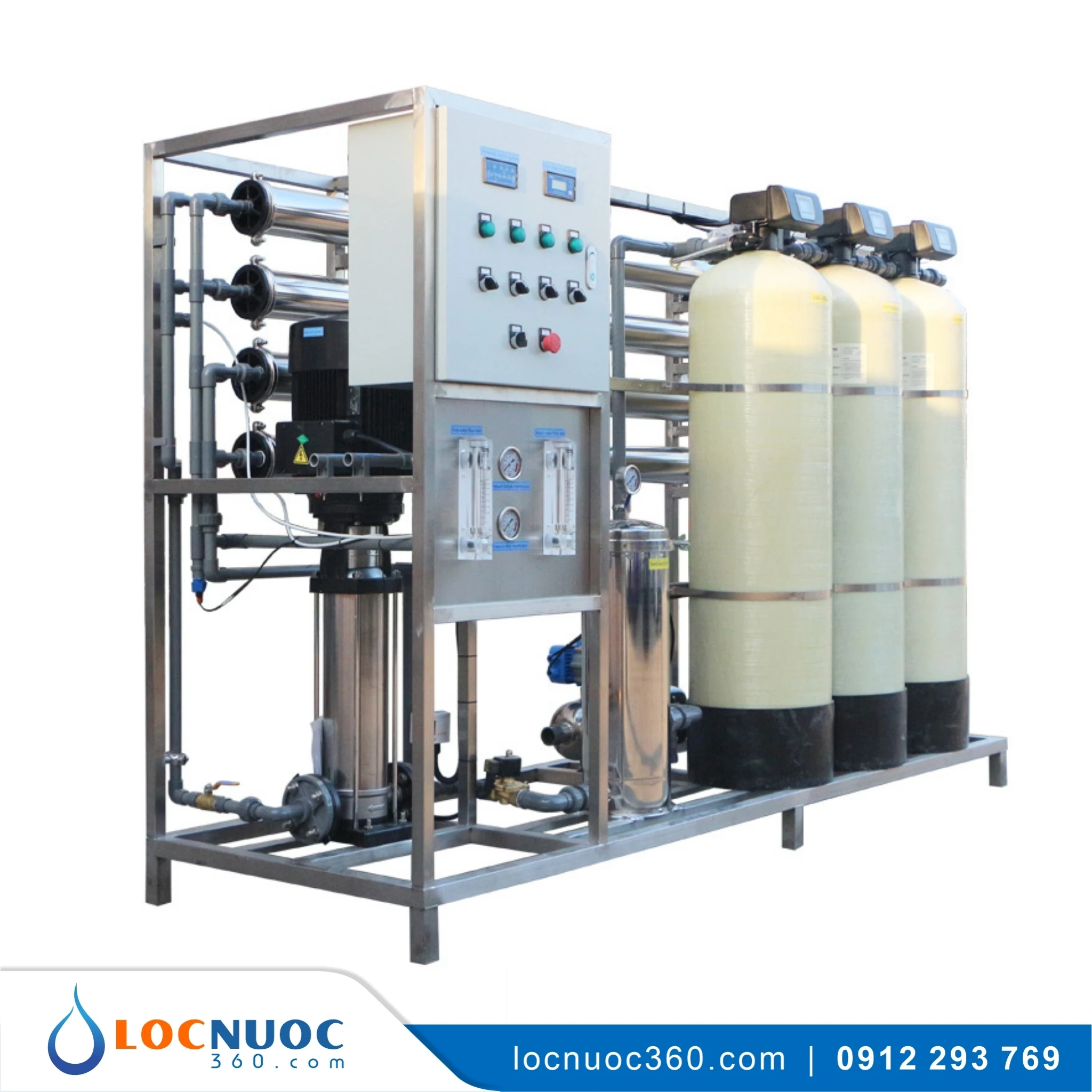 Hệ thống RO công nghiệp 2500 L/h Lọc nước tinh khiết