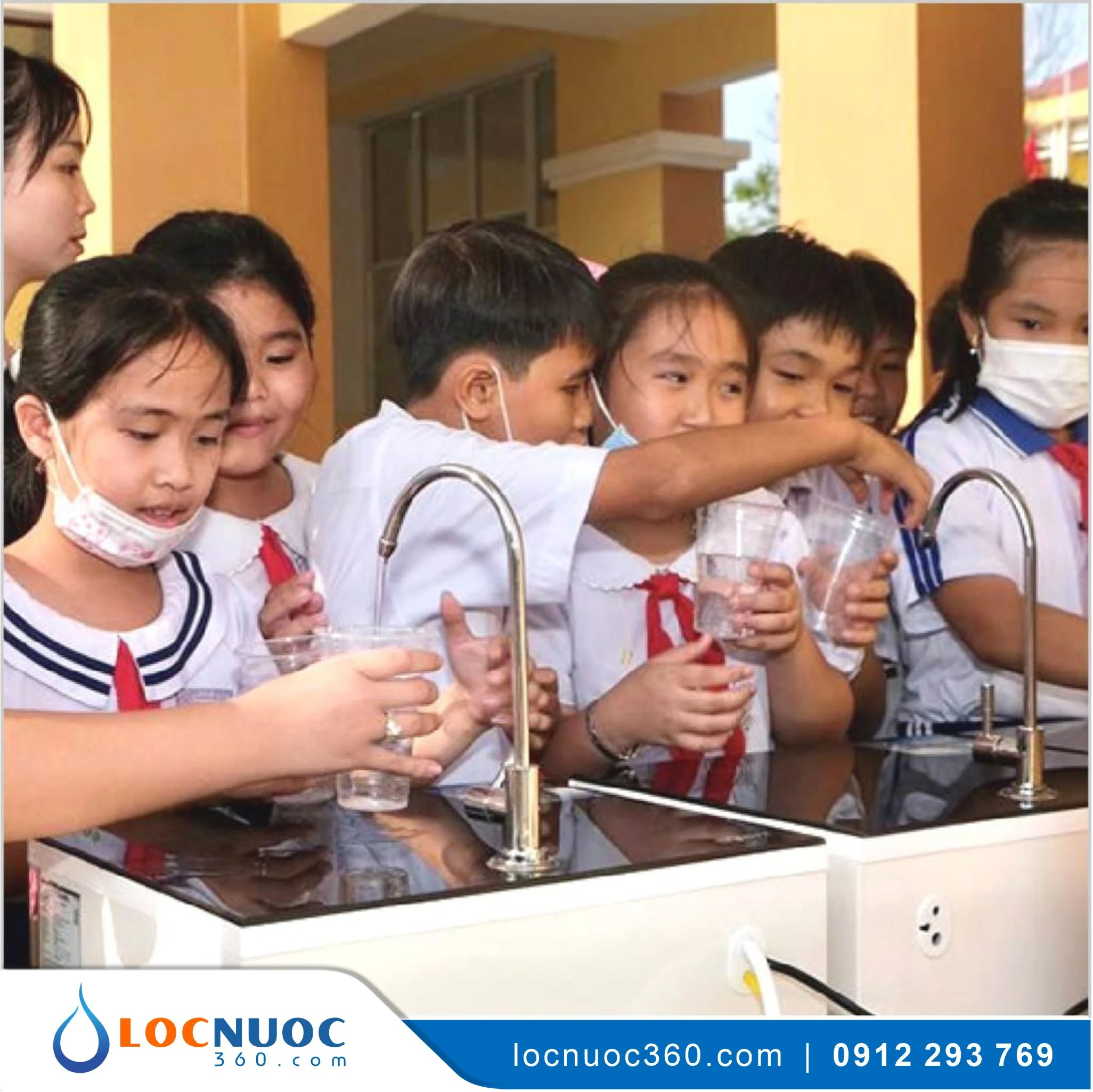 Hệ thống máy lọc nước RO cho Trường học 500 L/h tinh khiết