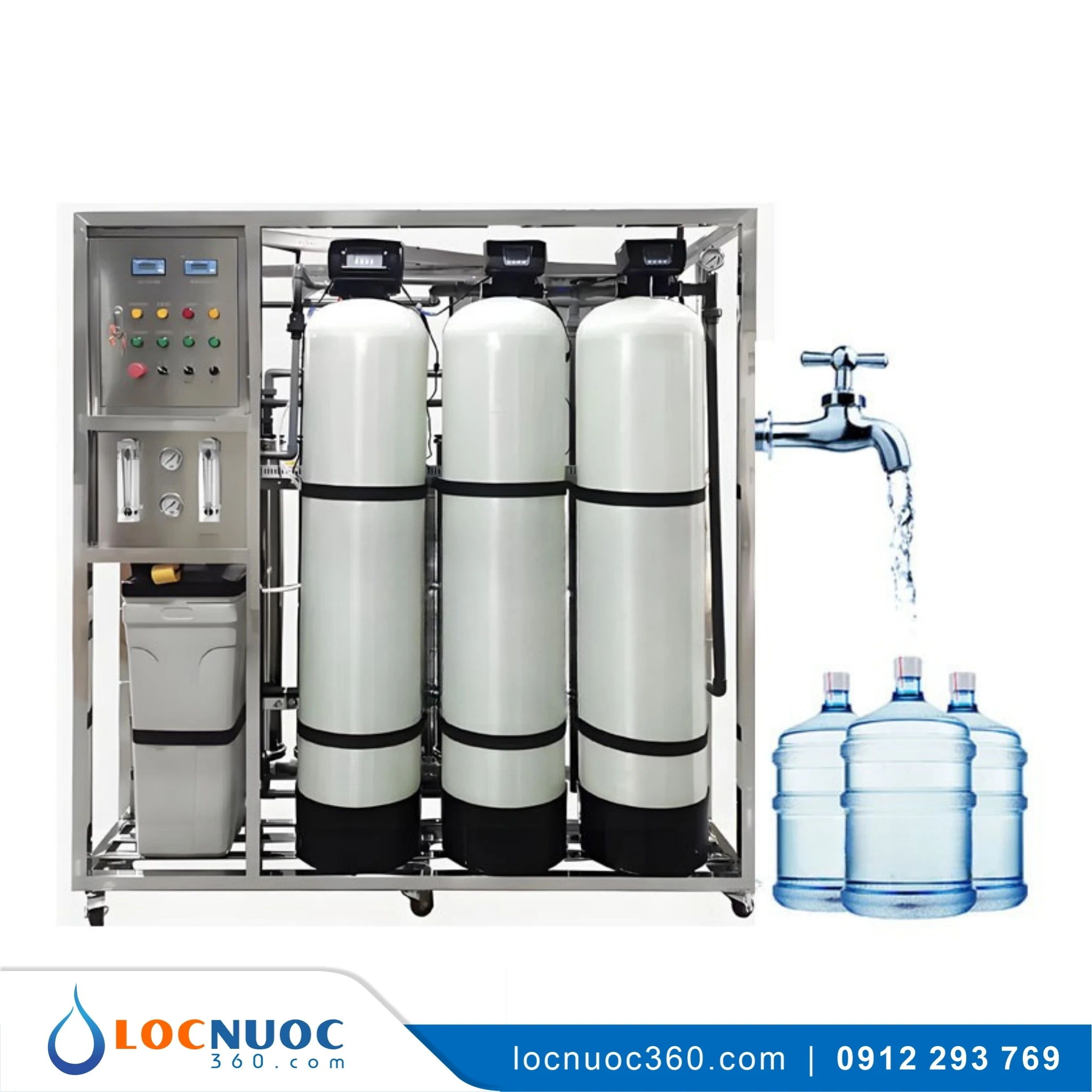 Hệ thống lọc nước RO cho Trường học 1000 L/h tinh khiết