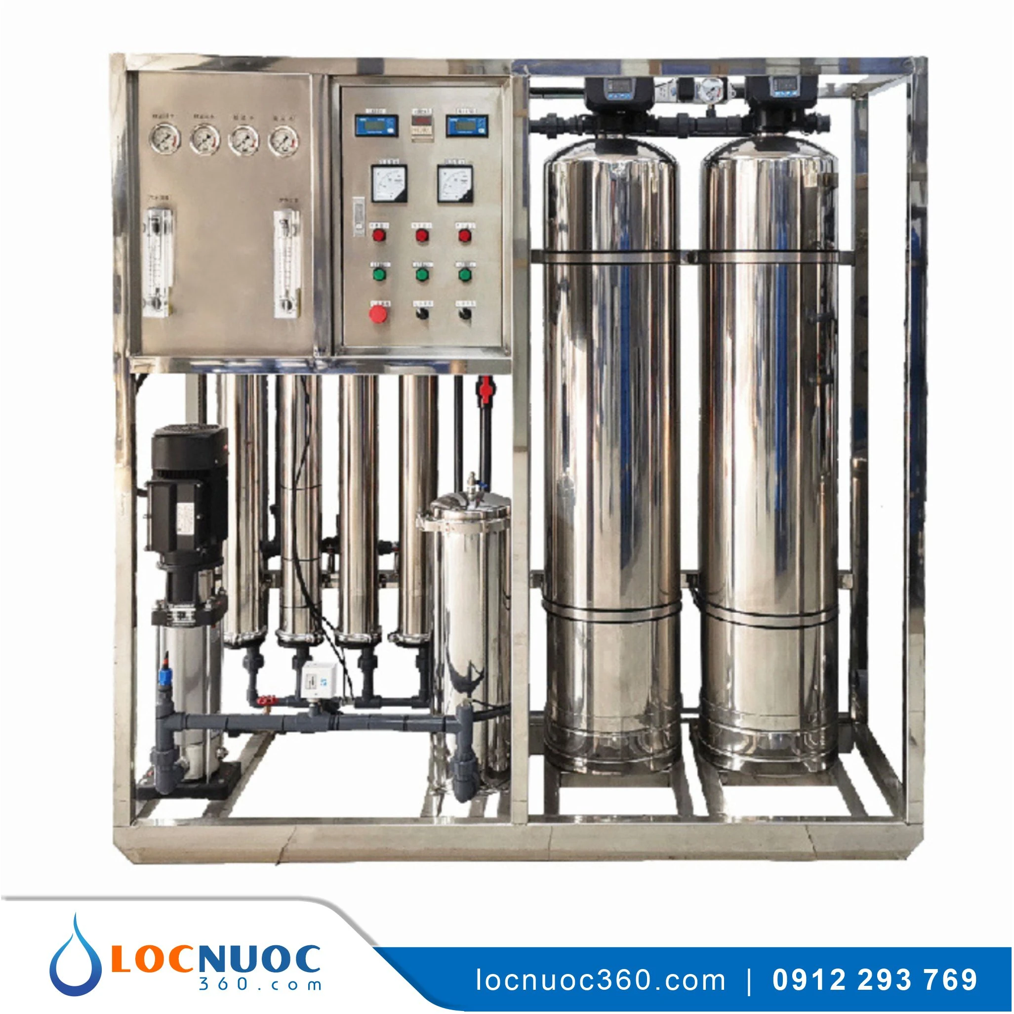 Hệ thống RO cho Trường học 1500 L/h lọc nước tinh khiết