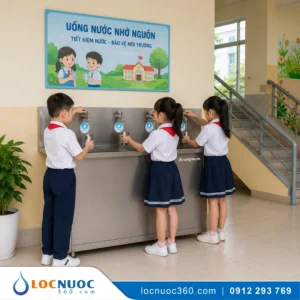 Máy lọc nước bán công nghiệp 120l/h uống trực tiếp tại vòi