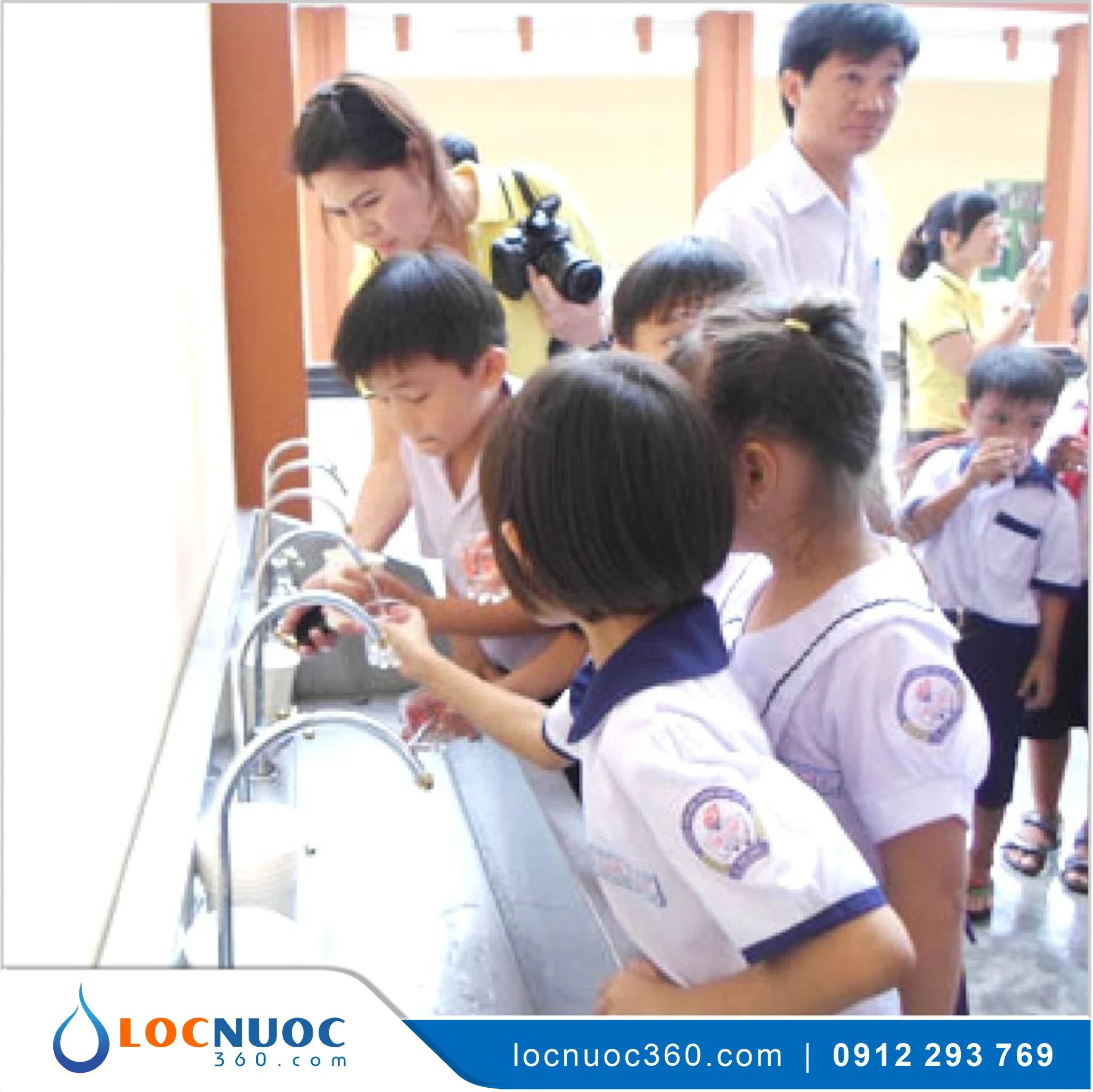 Máy lọc nước RO tinh khiết 80lit 02 vòi cho Trường học