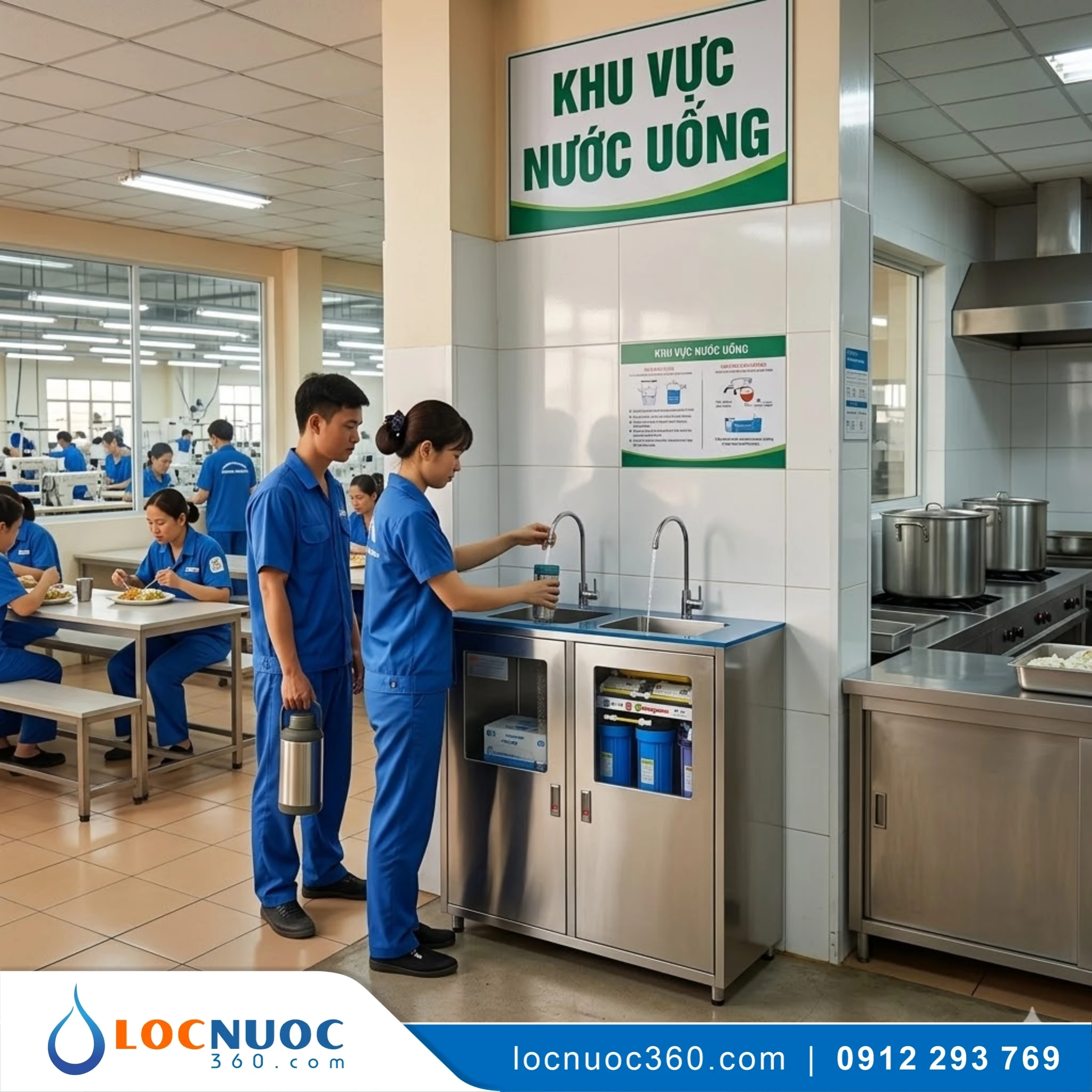Hệ thống lọc nước uống cho Nhà máy lắp ráp Xe máy, Xe đạp
