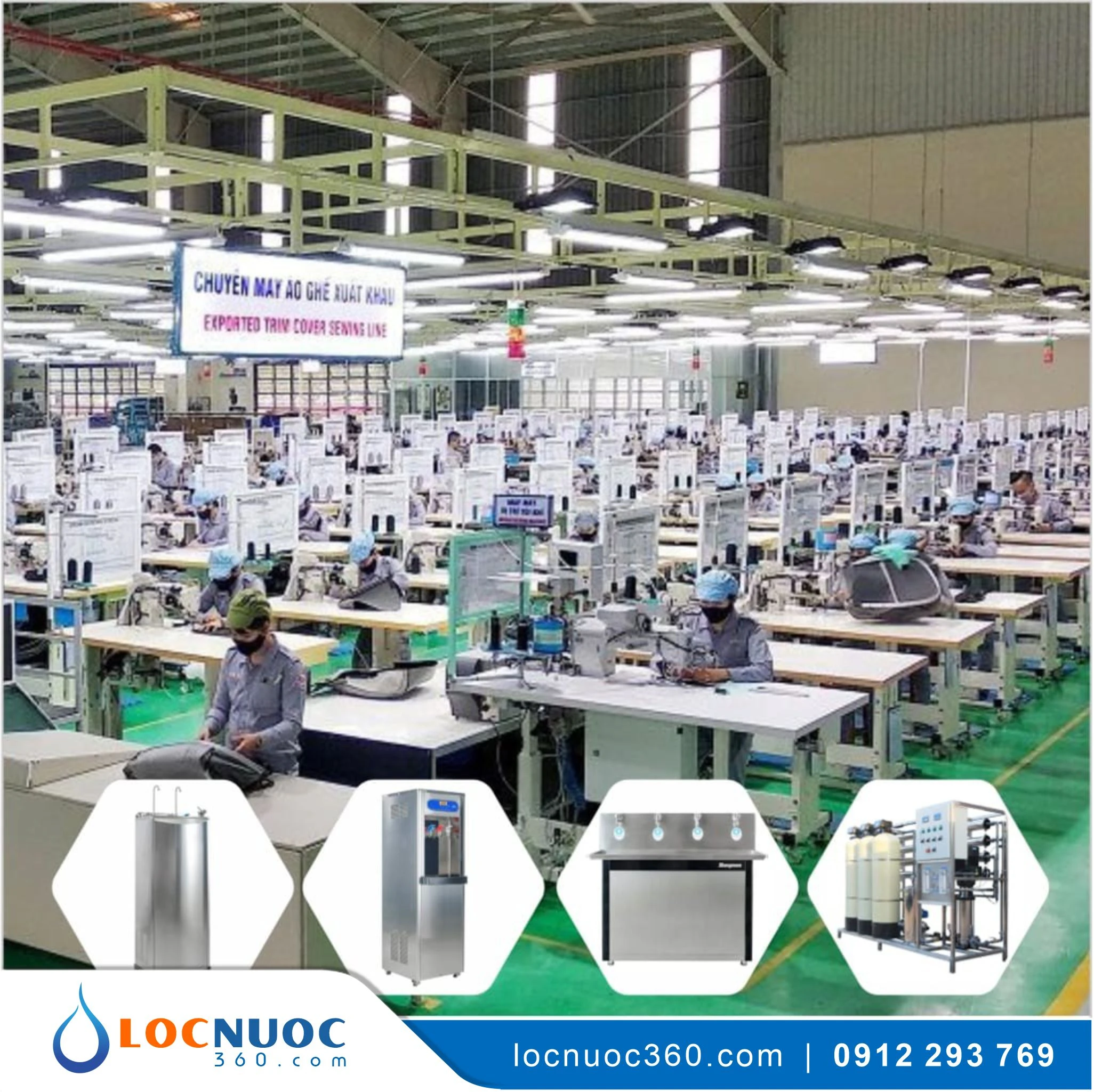 Hệ thống lọc nước uống cho Nhà máy sản xuất Da giày, Túi xách