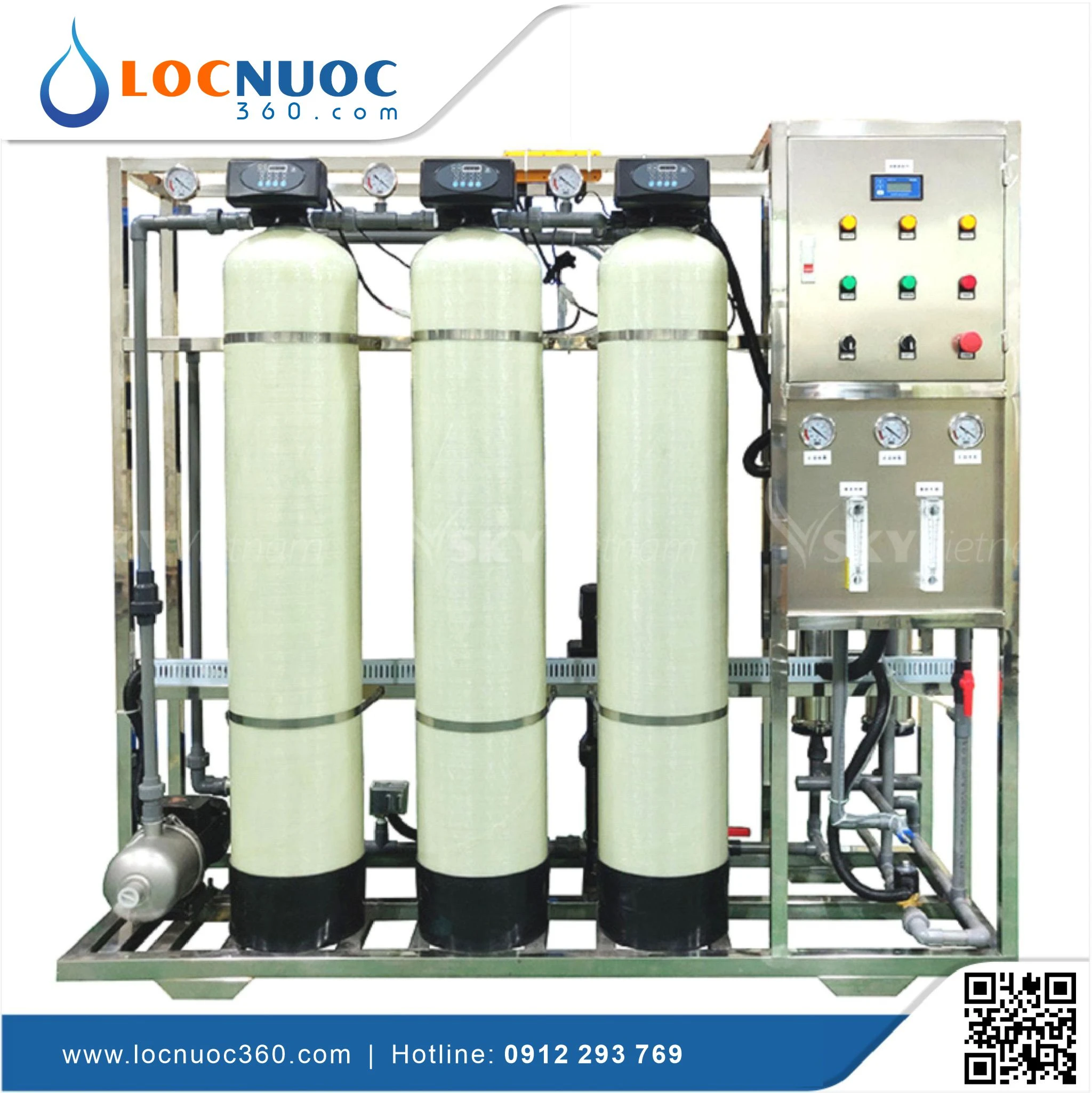 Hệ thống máy lọc nước RO 500 L/h Lọc nước uống cho Công nhân