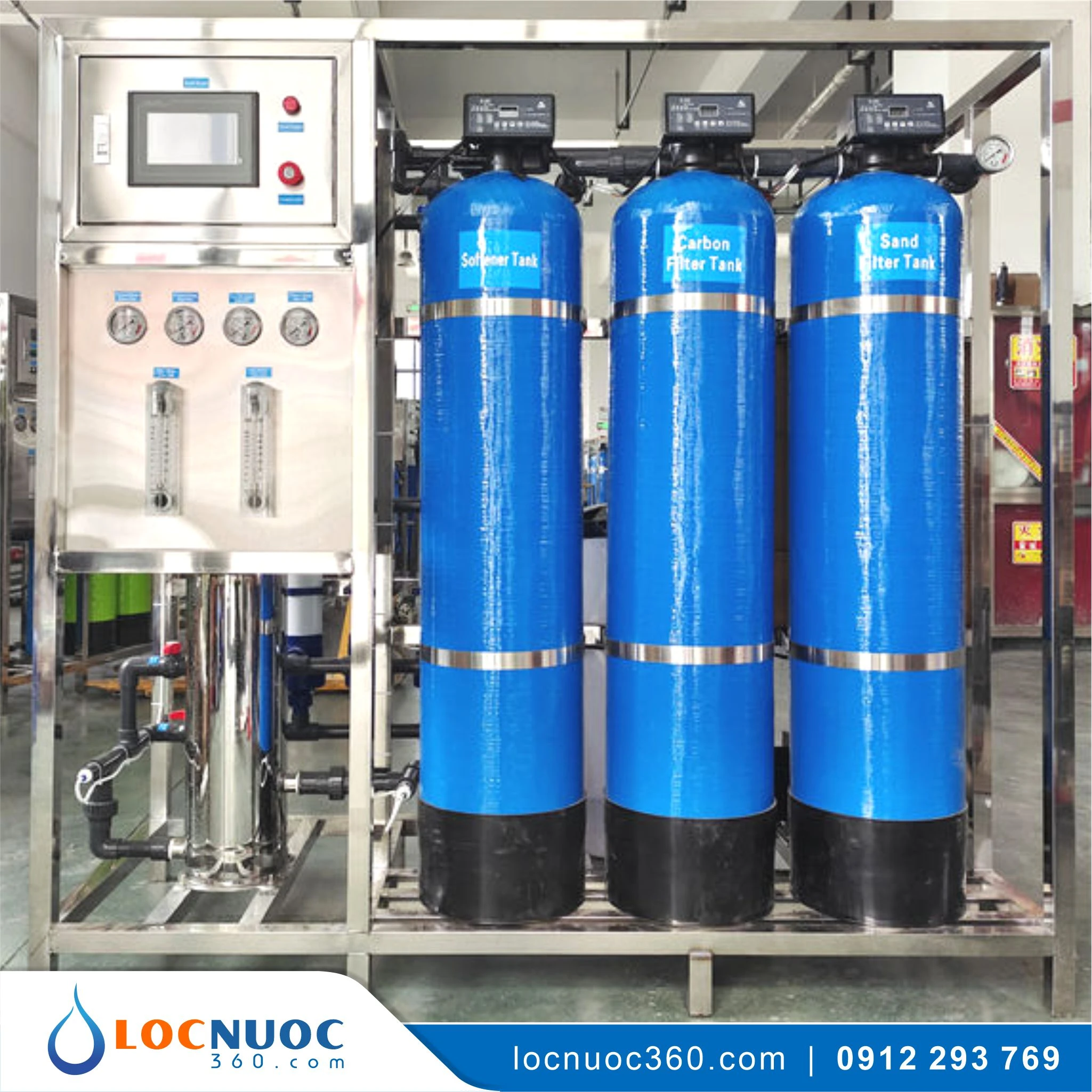 Hệ thống máy lọc nước RO công nghiệp 500 L/h tinh khiết