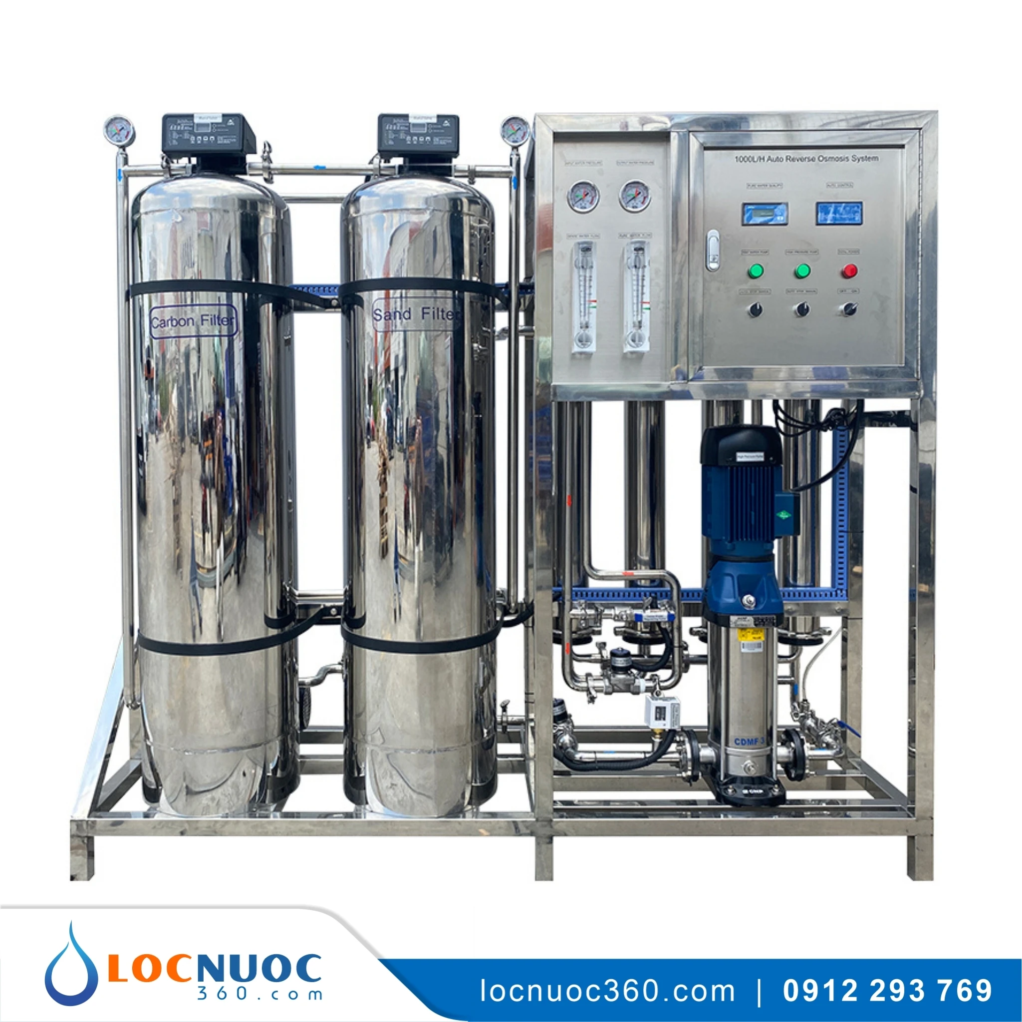 Hệ thống RO công nghiệp 750 L/h Lọc nước uống cho Công nhân