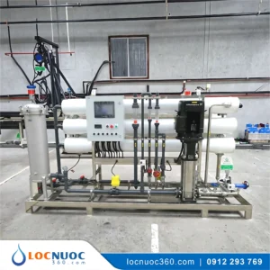 Hệ thống RO tinh khiết 3000 L/h Lọc nước uống trong Nhà máy