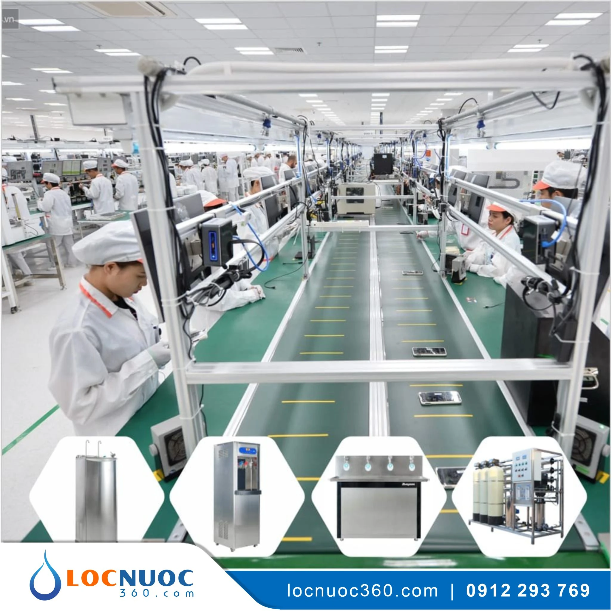 Máy lọc nước bán công nghiệp công suất 50l/h tinh khiết