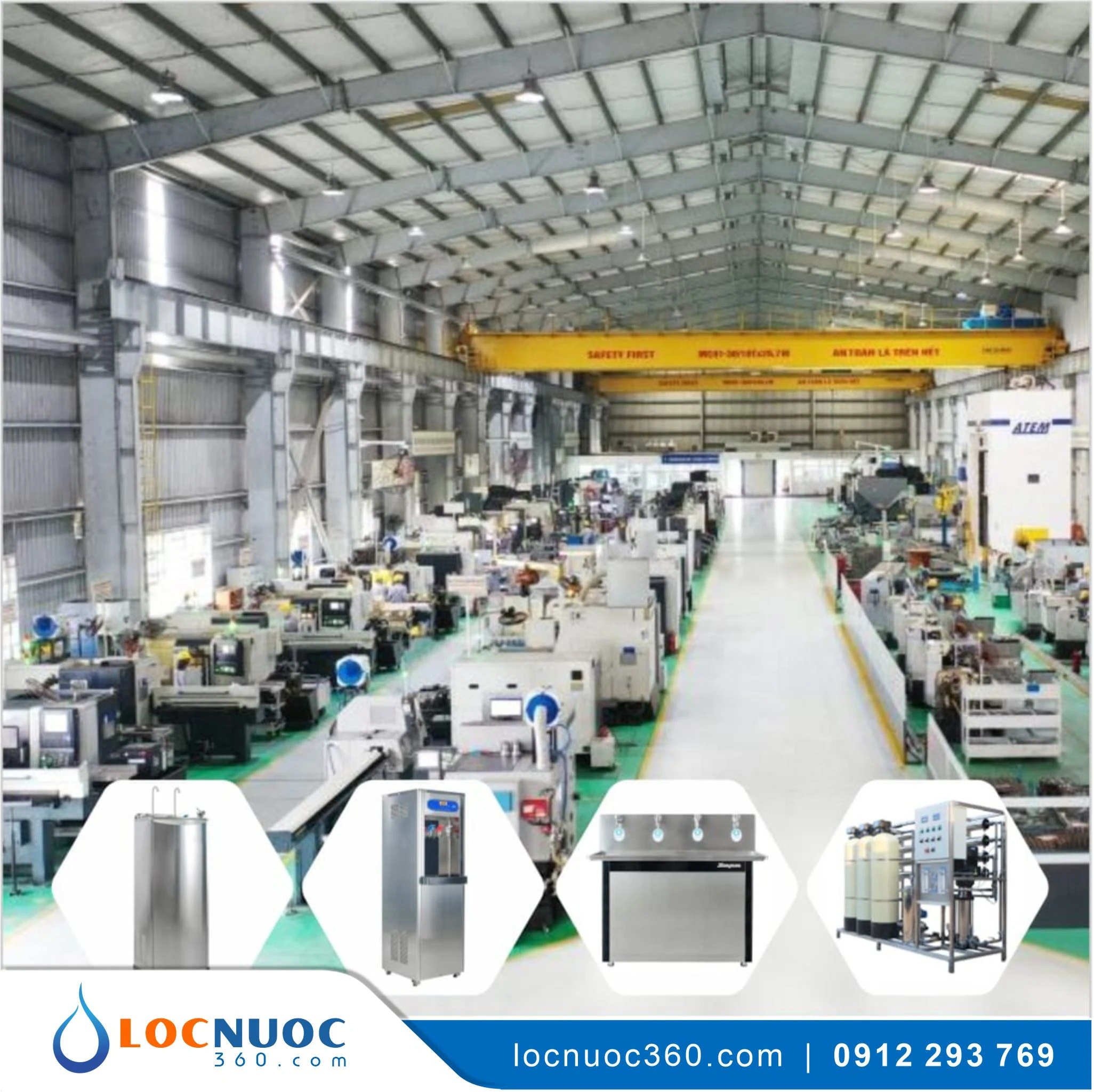 Máy lọc nước bán công nghiệp 30l/h lọc nước uống trực tiếp