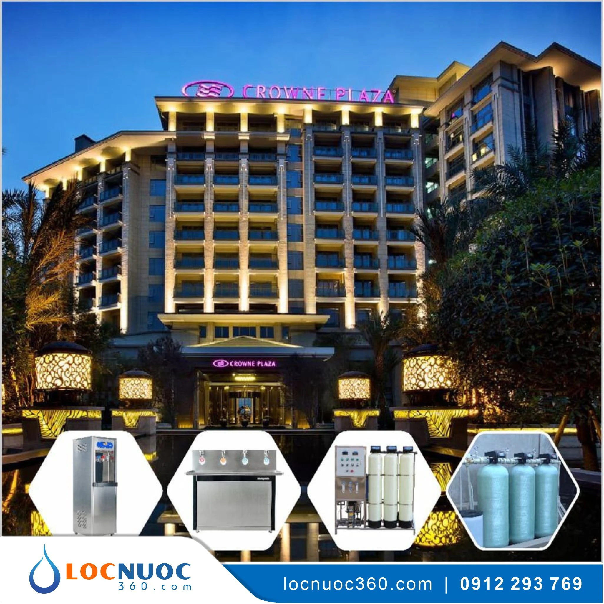 Hệ thống RO công nghiệp 2500 L/h Lọc nước cho Nhà hàng, Khách sạn