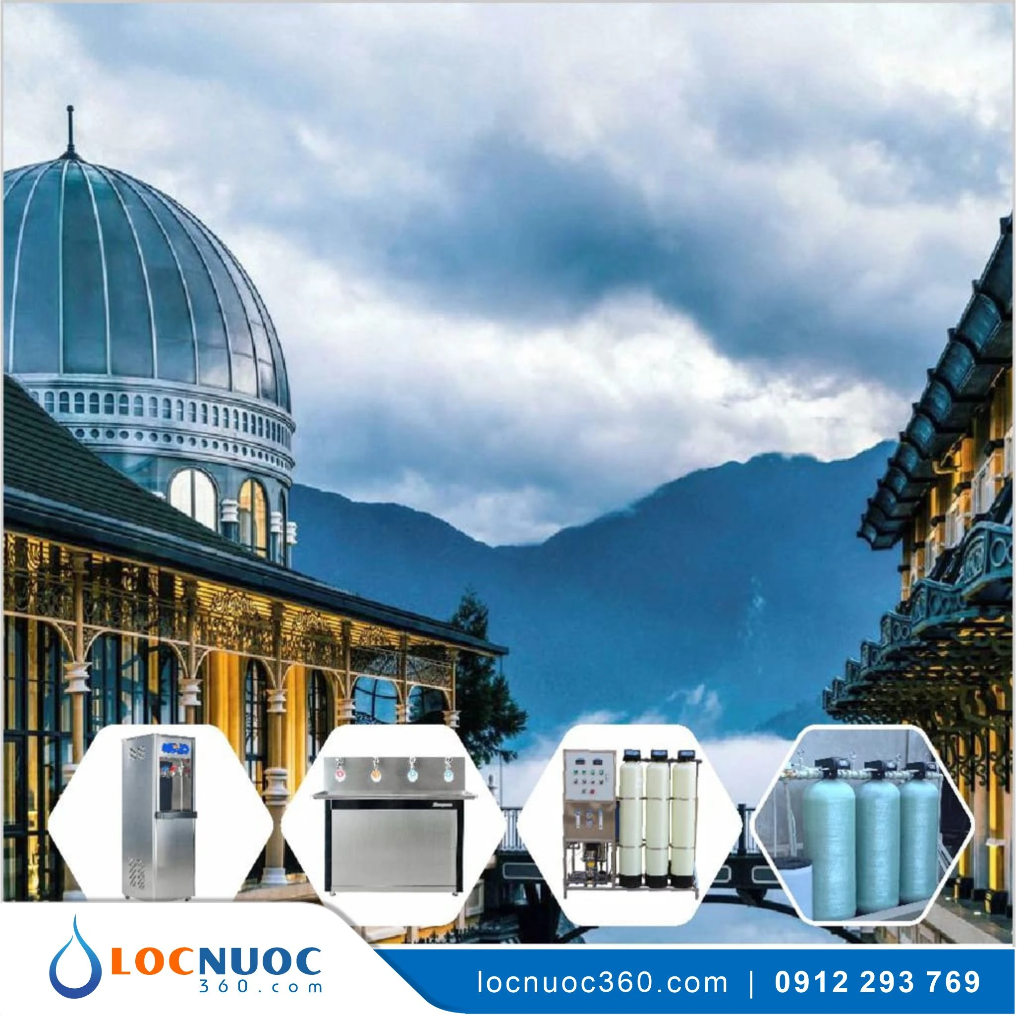 Máy RO công nghiệp 2000l/h Lọc nước cho Nhà hàng, Khách sạn