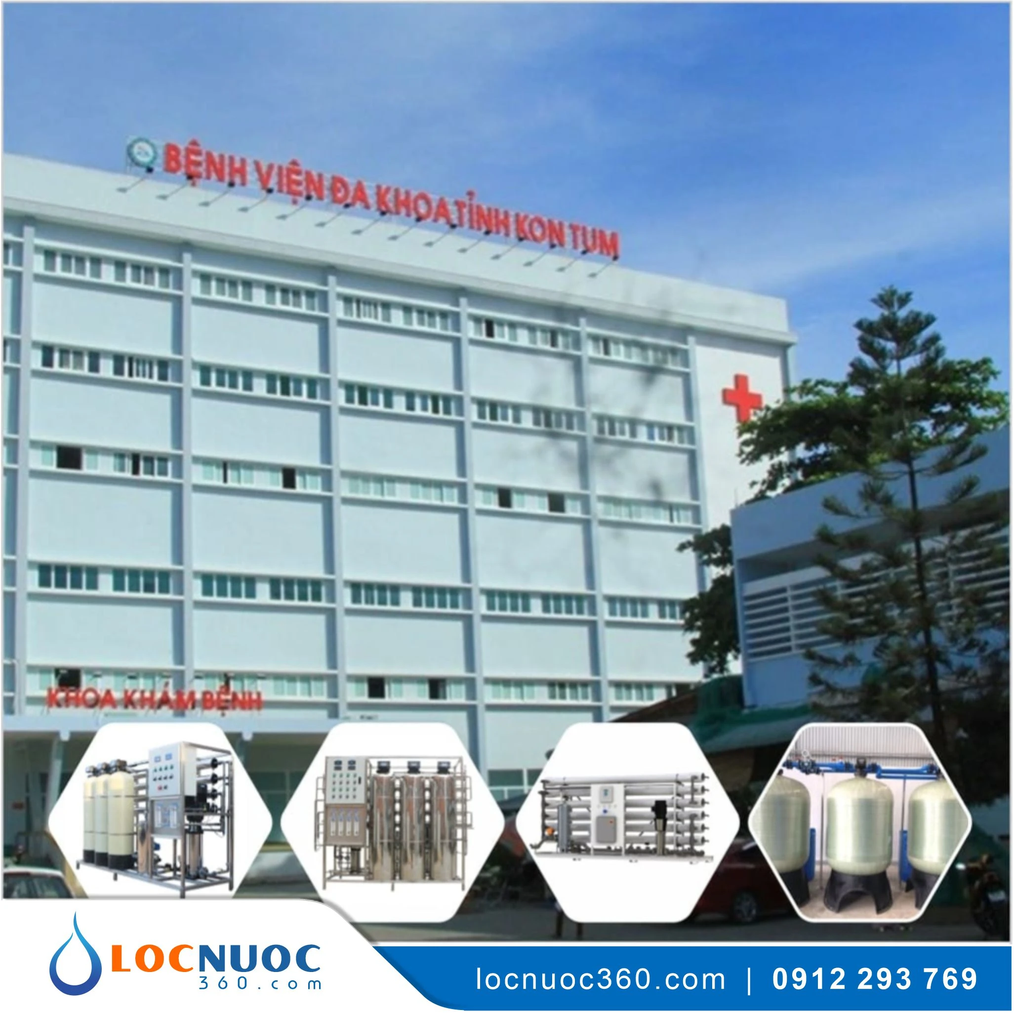 Hệ thống lọc nước 750 l/h RO tinh khiết cho Bệnh viện đa khoa