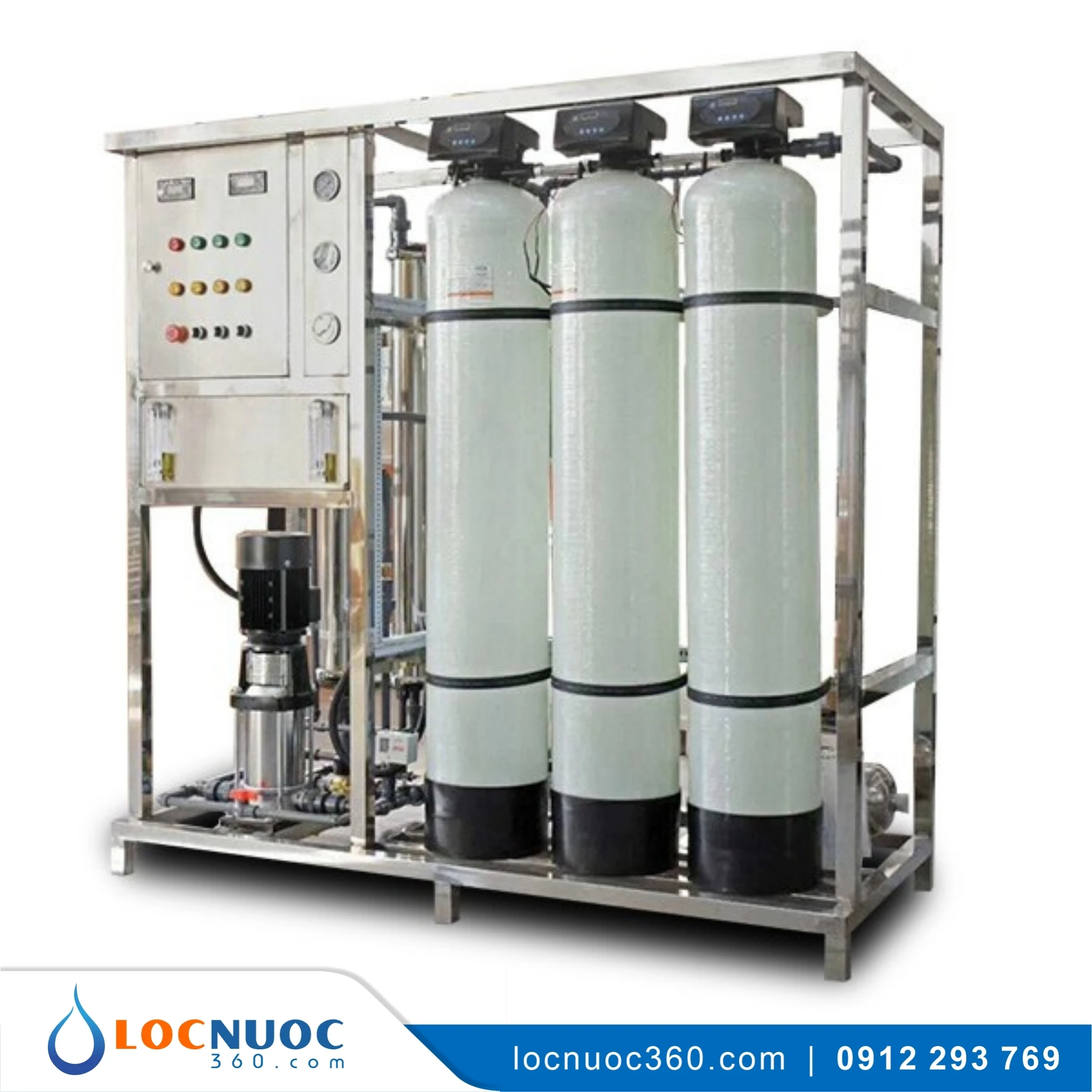Hệ thống máy lọc nước 500 l/h tinh khiết cho Bệnh viện, Trung tâm Y tế