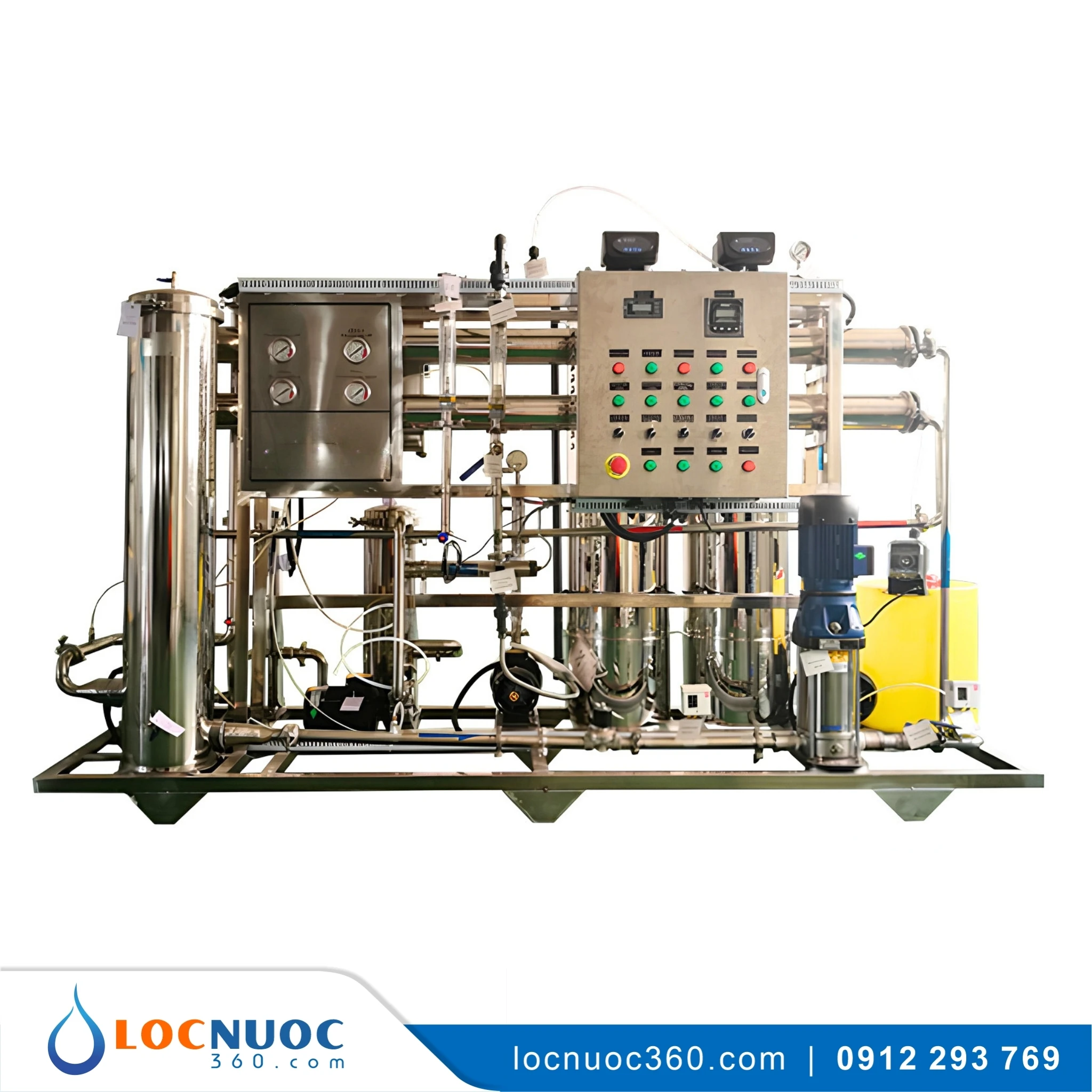 Hệ thống RO công nghiệp 1500 L/h lọc nước cho Bệnh viện