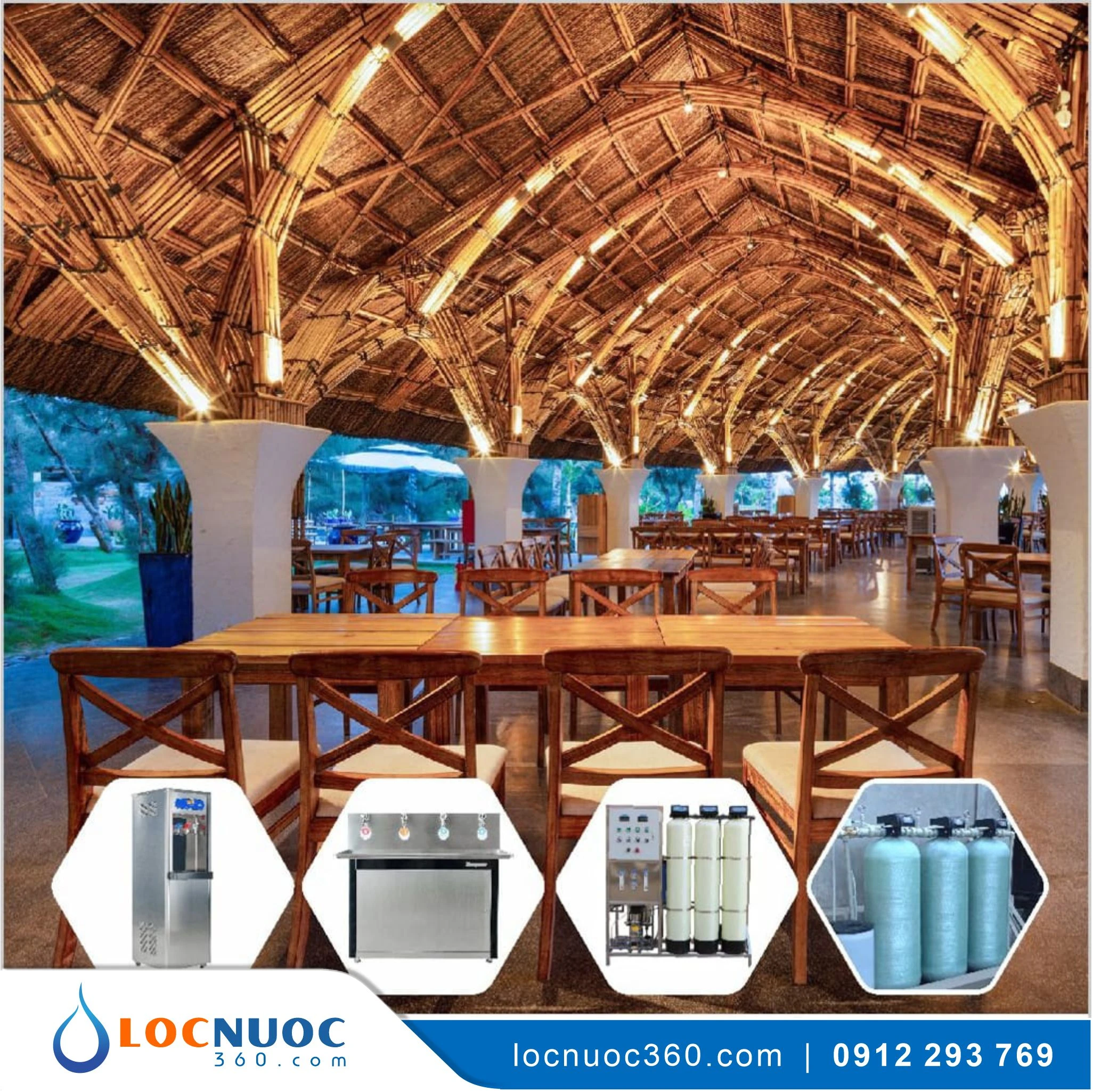Hệ thống lọc nước RO Công nghiệp 250 – 300 lit/h cho Nhà hàng, Khách sạn