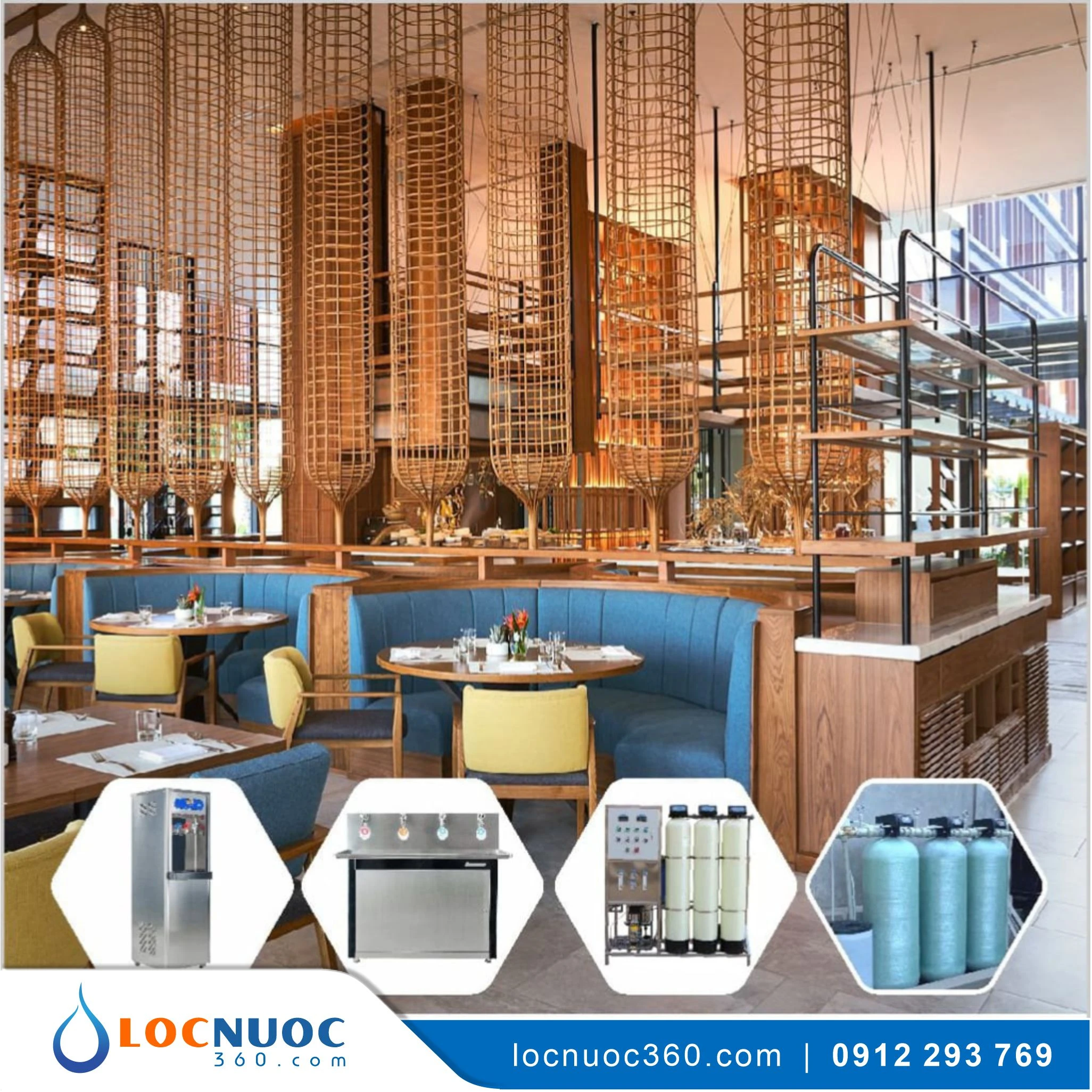 Máy lọc nước RO tinh khiết 120lit 02 vòi cho Nhà hàng, Khách sạn