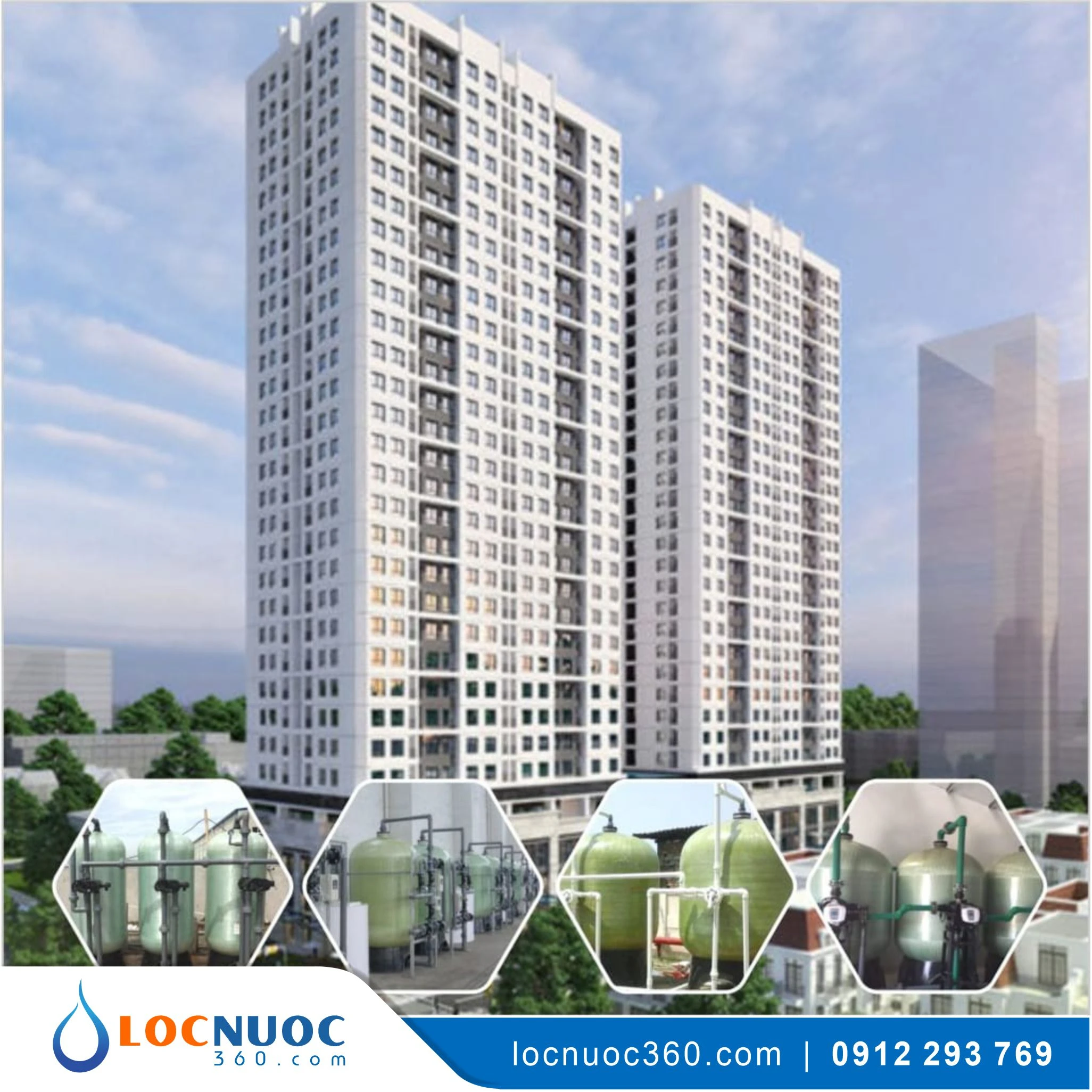 Hệ thống lọc tổng Toà nhà Văn phòng, Tòa nhà Chung cư