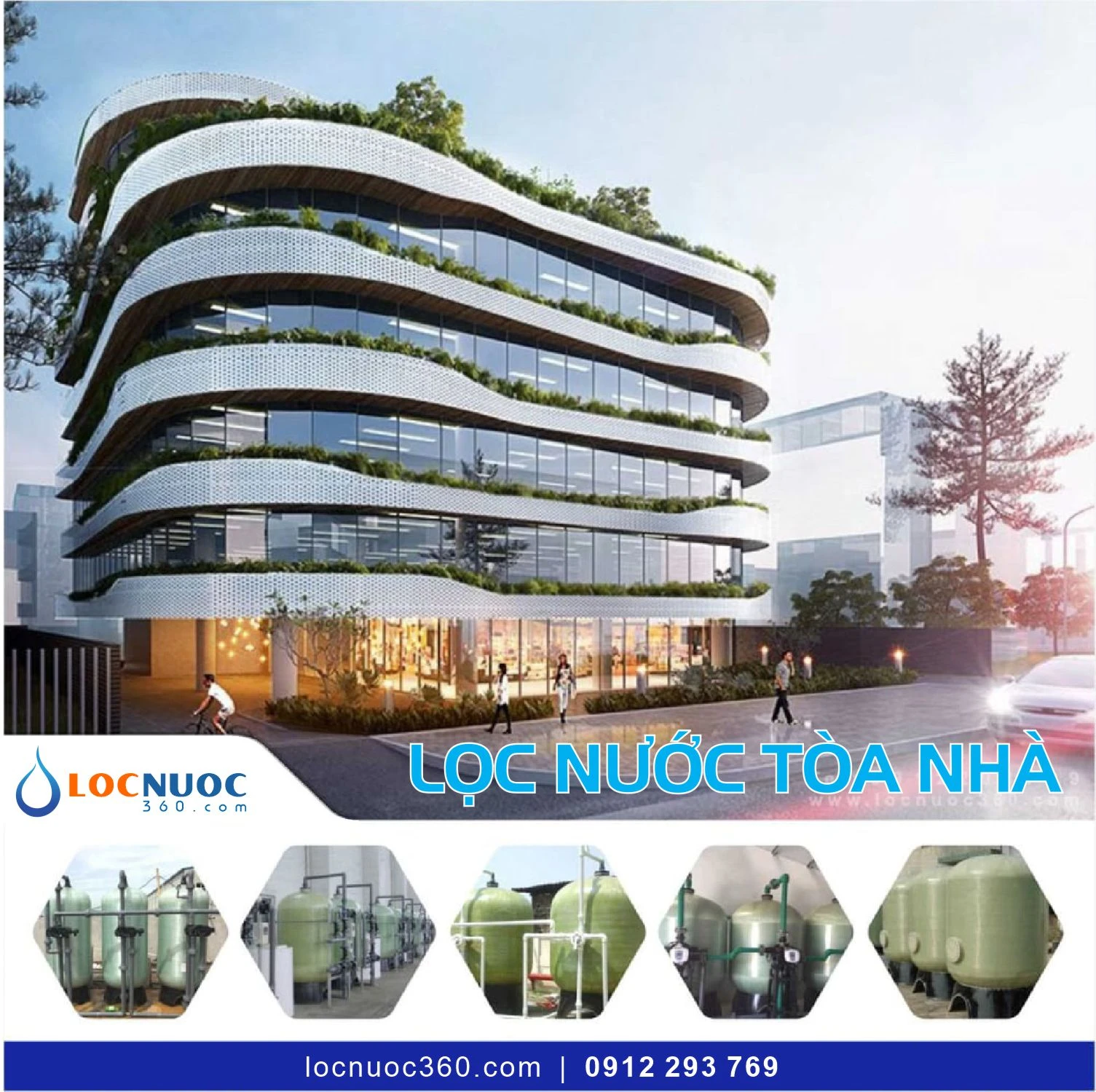 Hệ thống lọc nước cho Tòa nhà Văn phòng 1 Hệ thống lọc nước cho Tòa nhà Văn phòng