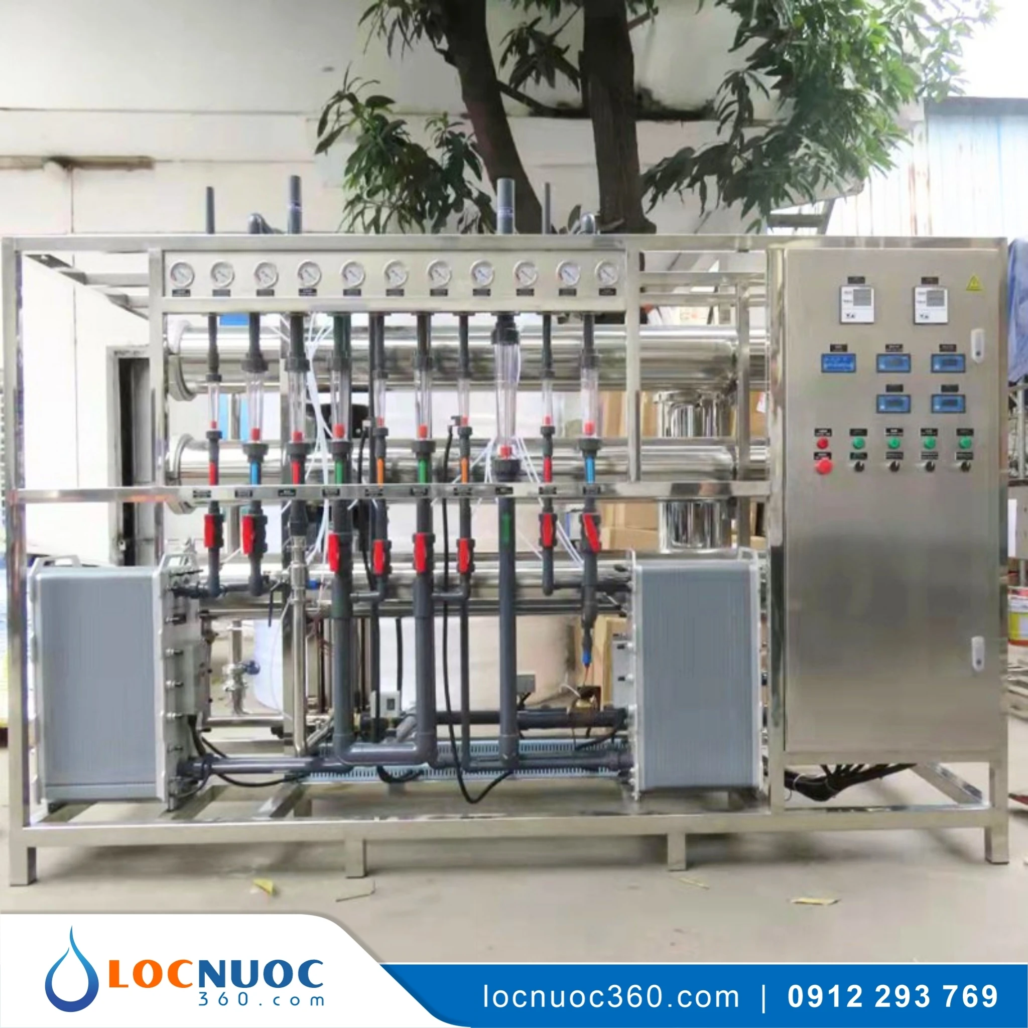 Hệ thống xử lý nước EDI 2000l/h dùng cho Ngành dược phẩm