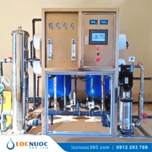 Hệ thống Lọc nước RO Công nghiệp 2000lit/h cho Nhà máy Mỹ phẩm