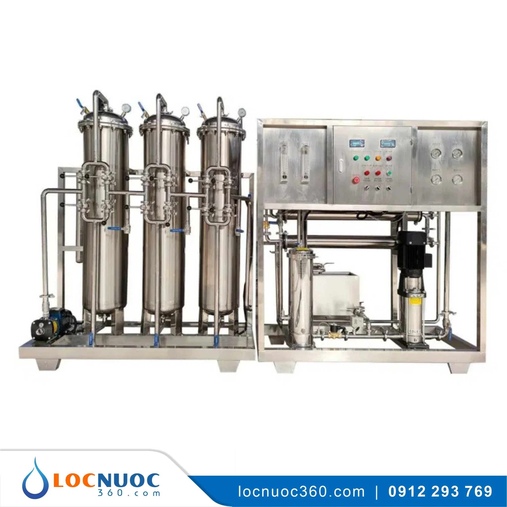 Hệ thống xử lý RO Công nghiệp 1000l/h cho Công ty Mỹ phẩm