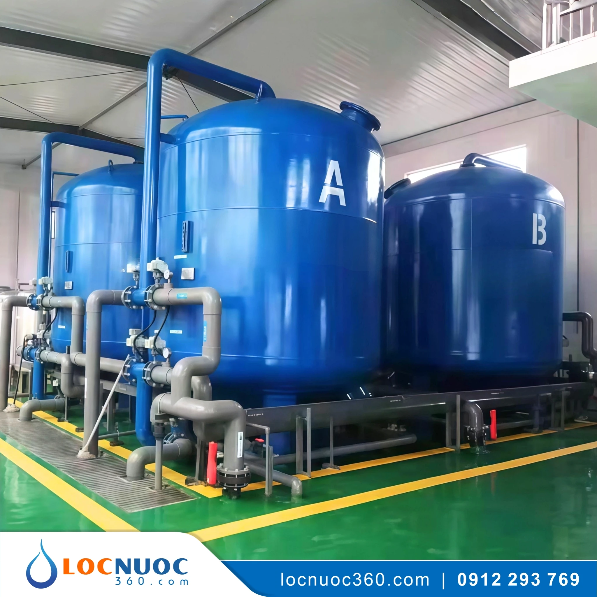 Hệ thống xử lý nước cho Nhà máy nước công suất 500m3