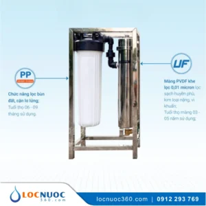 Bộ lọc tổng UF siêu lọc nước sinh hoạt cho Căn hộ chung cư