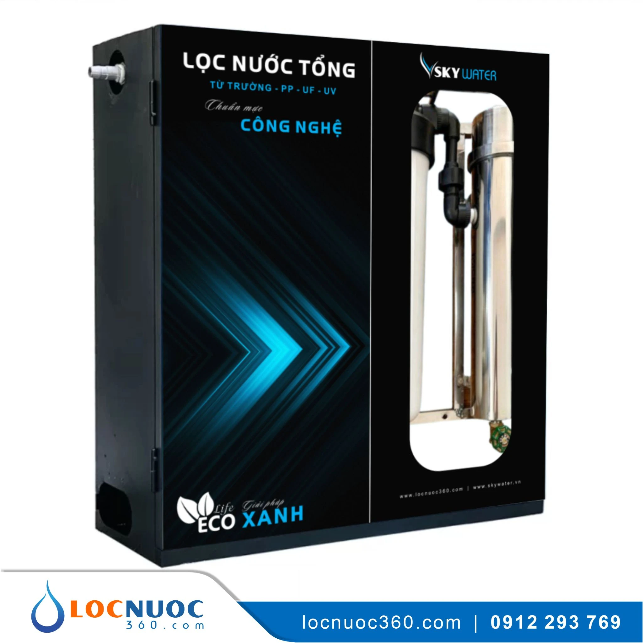Bộ lọc nước tổng Từ trường + UF + UV cho Căn hộ chung cư cao cấp