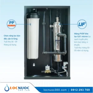 Bộ lọc nước tổng Siêu lọc UF + Diệt khuẩn UV cho Căn hộ chung cư