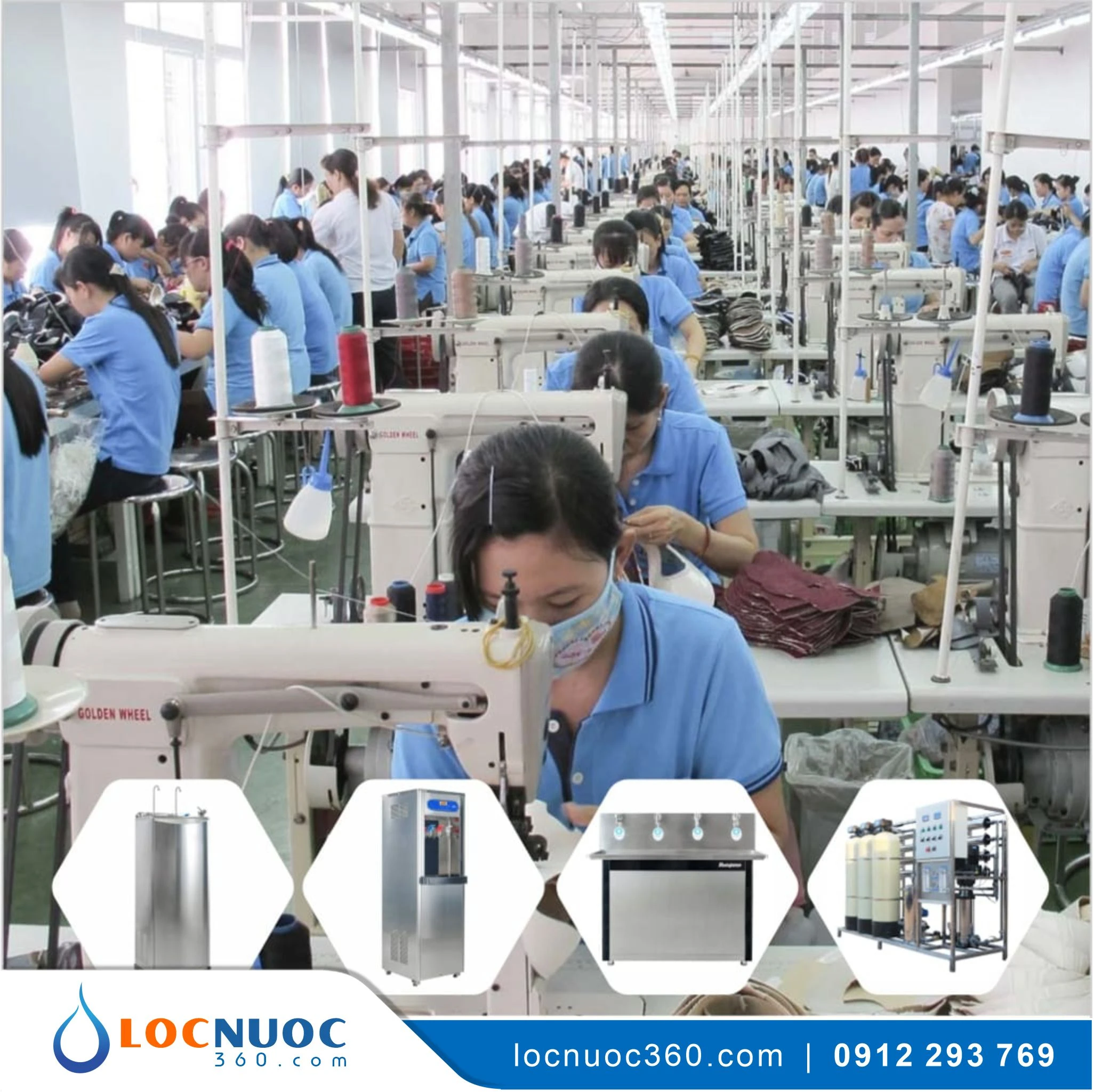 Hệ thống lọc nước uống cho Nhà máy May mặc, Dệt sợi, Dệt nhuộm