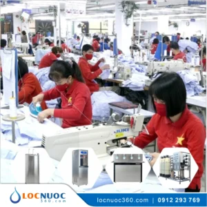 Hệ thống xử lý nước uống tinh khiết RO 2000l/h cho Công ty may mặc