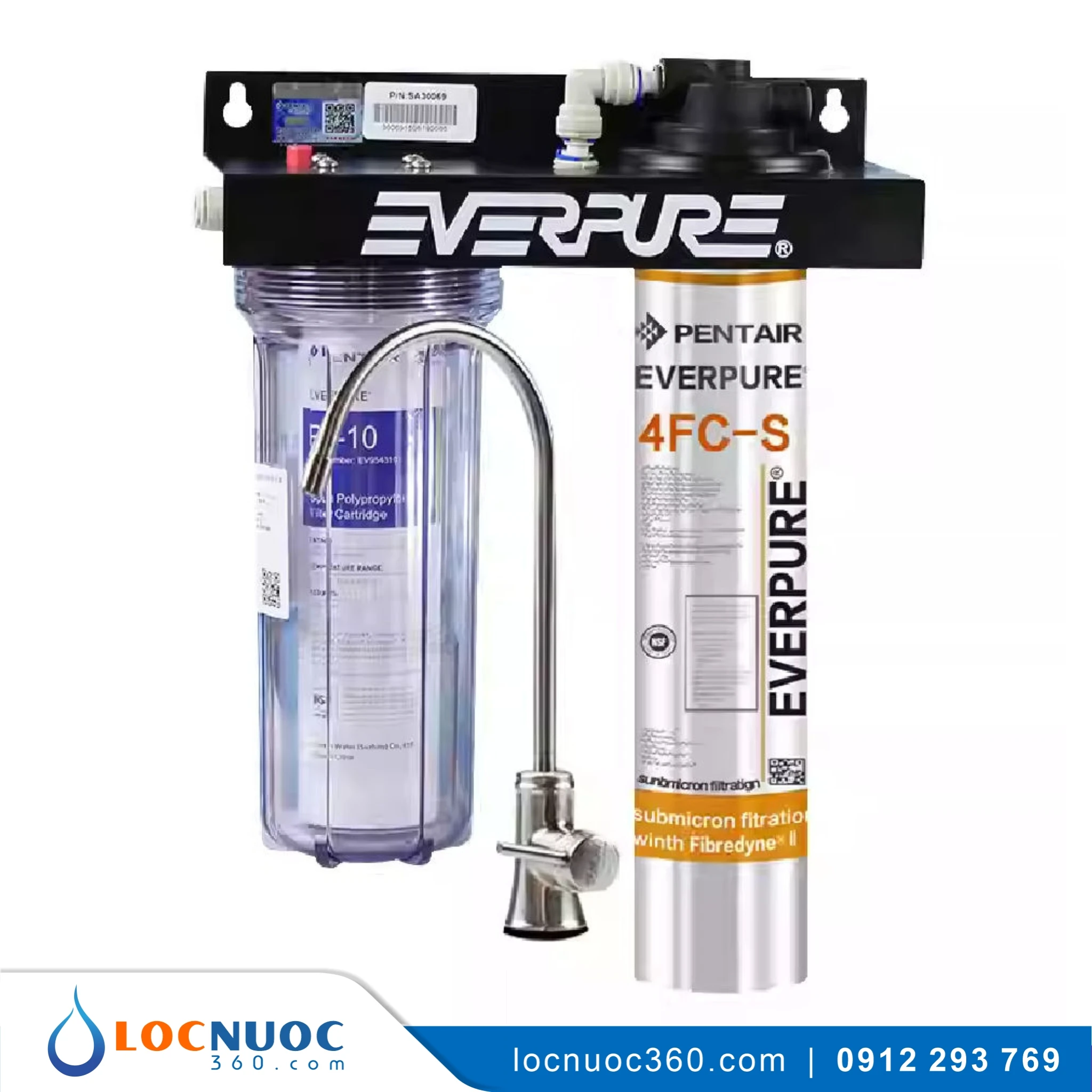 Máy Lọc Nước Pentair Everpure 4FC-S + Cốc Lọc Thô A10