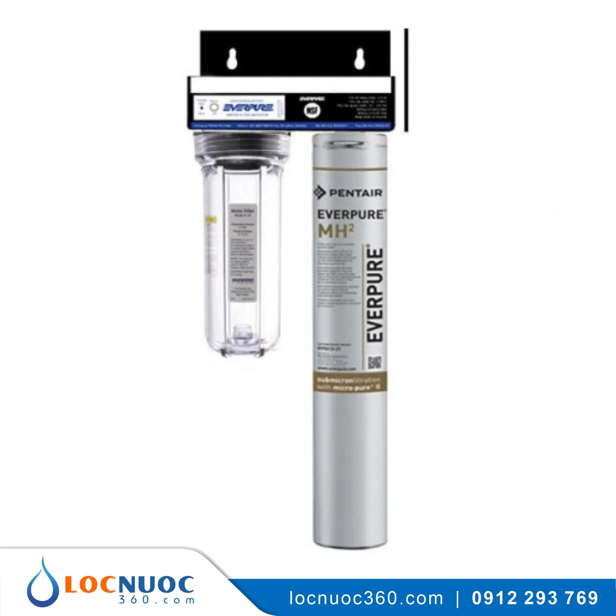 Máy Lọc Nước Pentair Everpure MH2 Cho Máy Pha Café + Cốc Lọc Thô A10