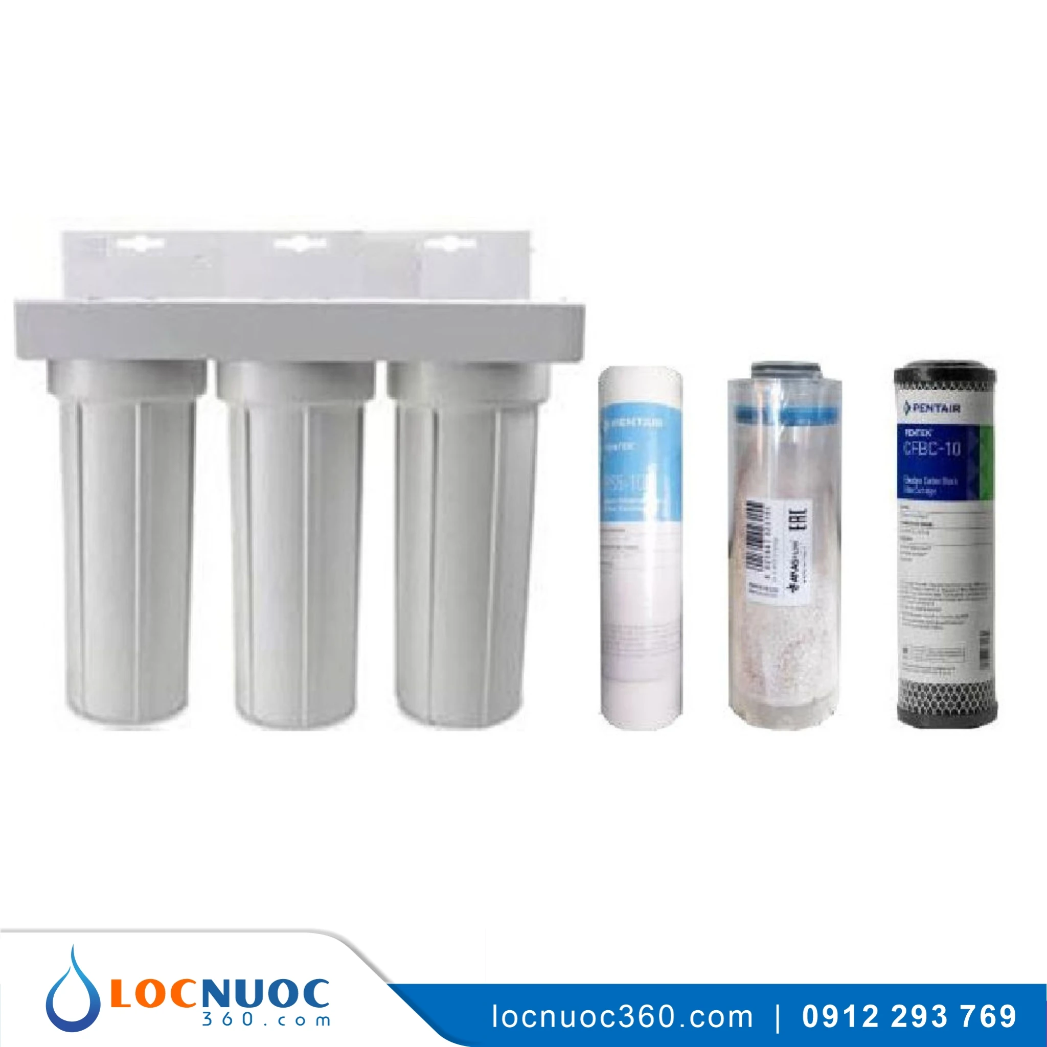 Máy Lọc Nước Pentair Fibredyne CFBC-10 3 Lõi