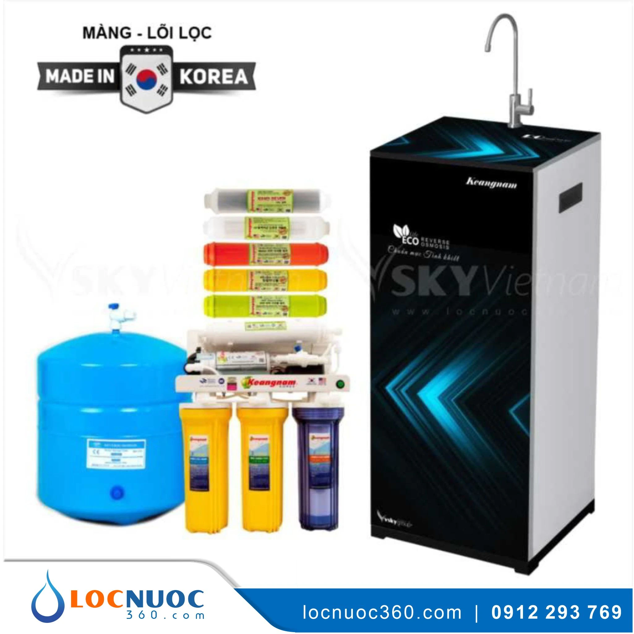 Máy lọc nước RO Keangnam 10 lõi Cao cấp KN10T