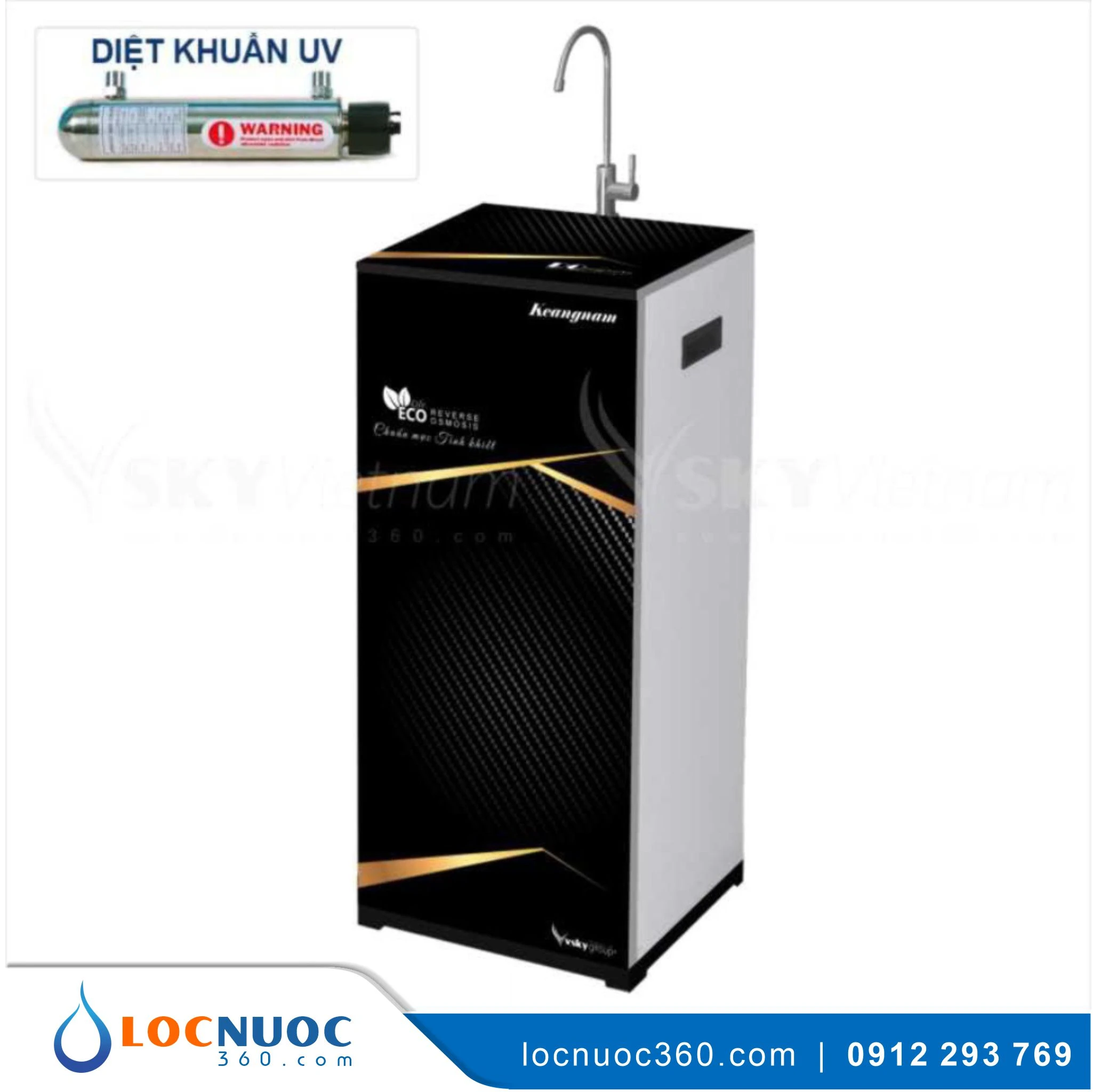 Máy lọc nước RO Keangnam UV 10 lõi Diệt khuẩn KN10T-UV